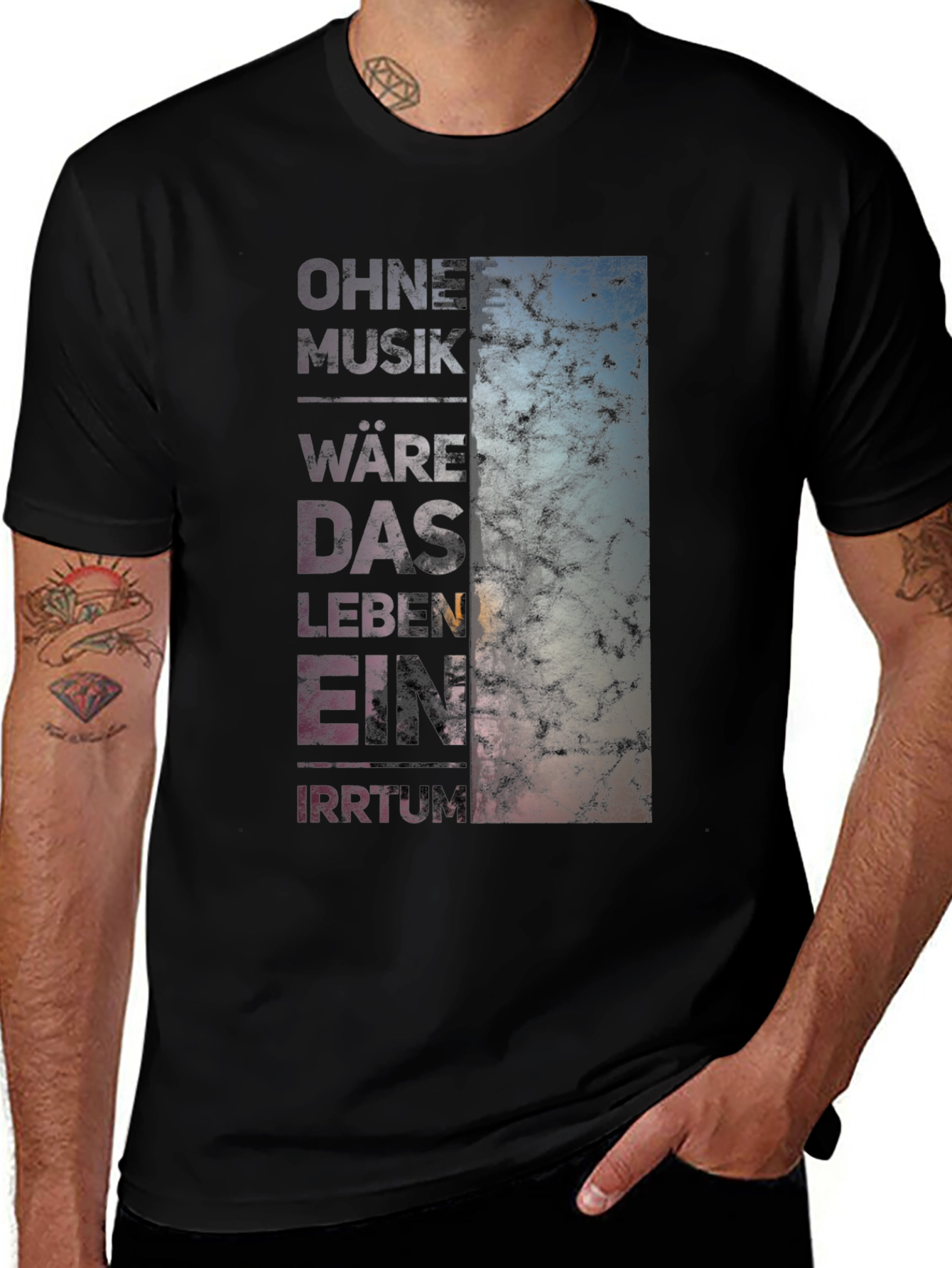 Variant 23 of Ohne Musik T-Shirt - Music Inspired Graphic Tee