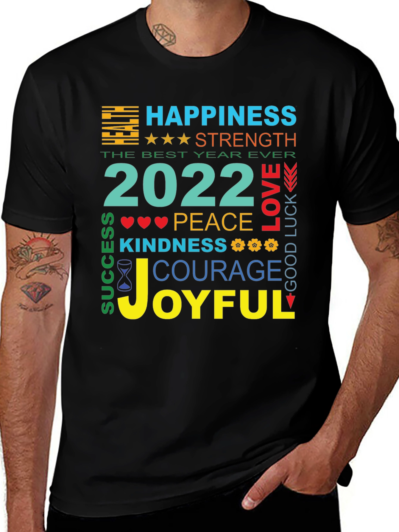 Variant 12 of 2022 New Year's Graphic T-Shirt