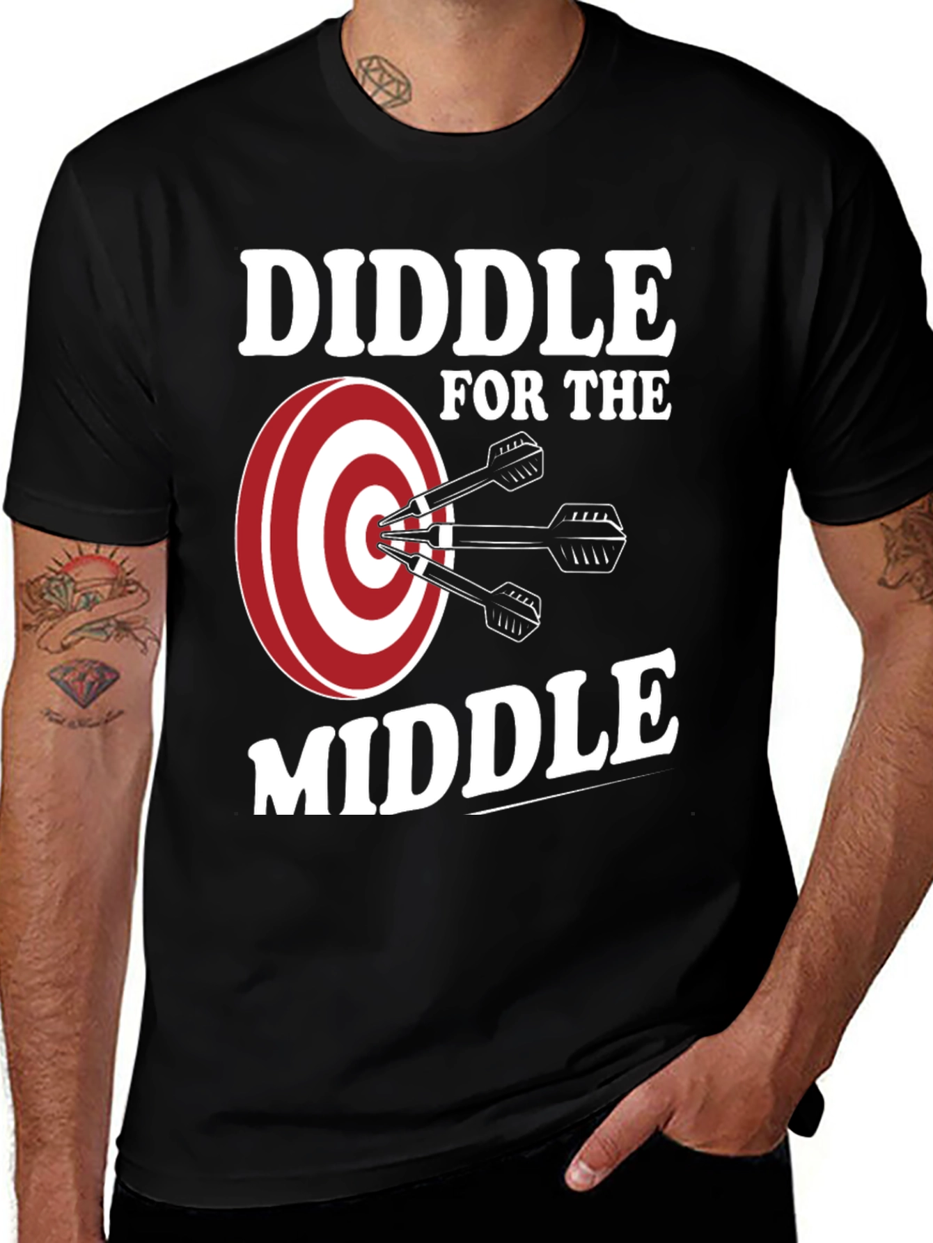 Variant 2 of Diddle for the Middle Dart T-Shirt
