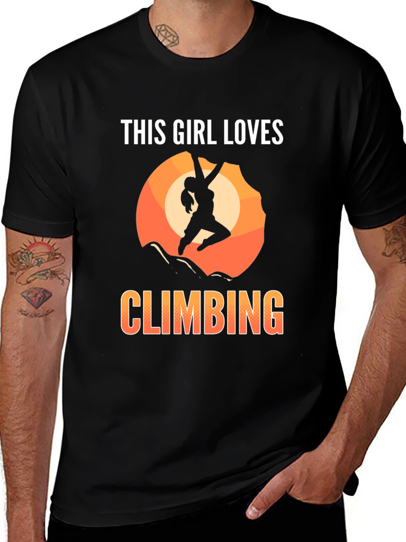 This Girl Loves Climbing Graphic Tee
