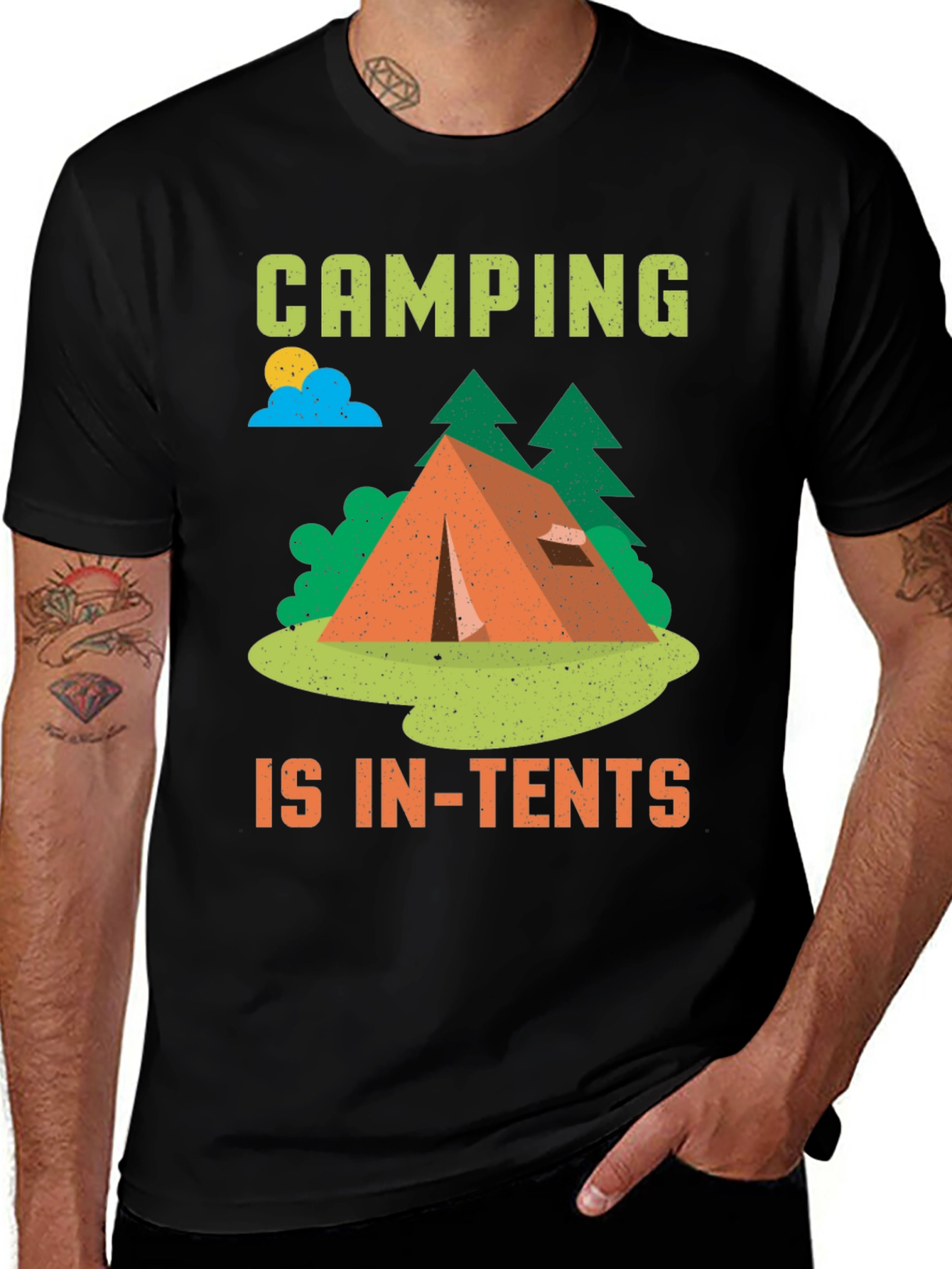 Variant 9 of Camping Is In-Tents T-Shirt