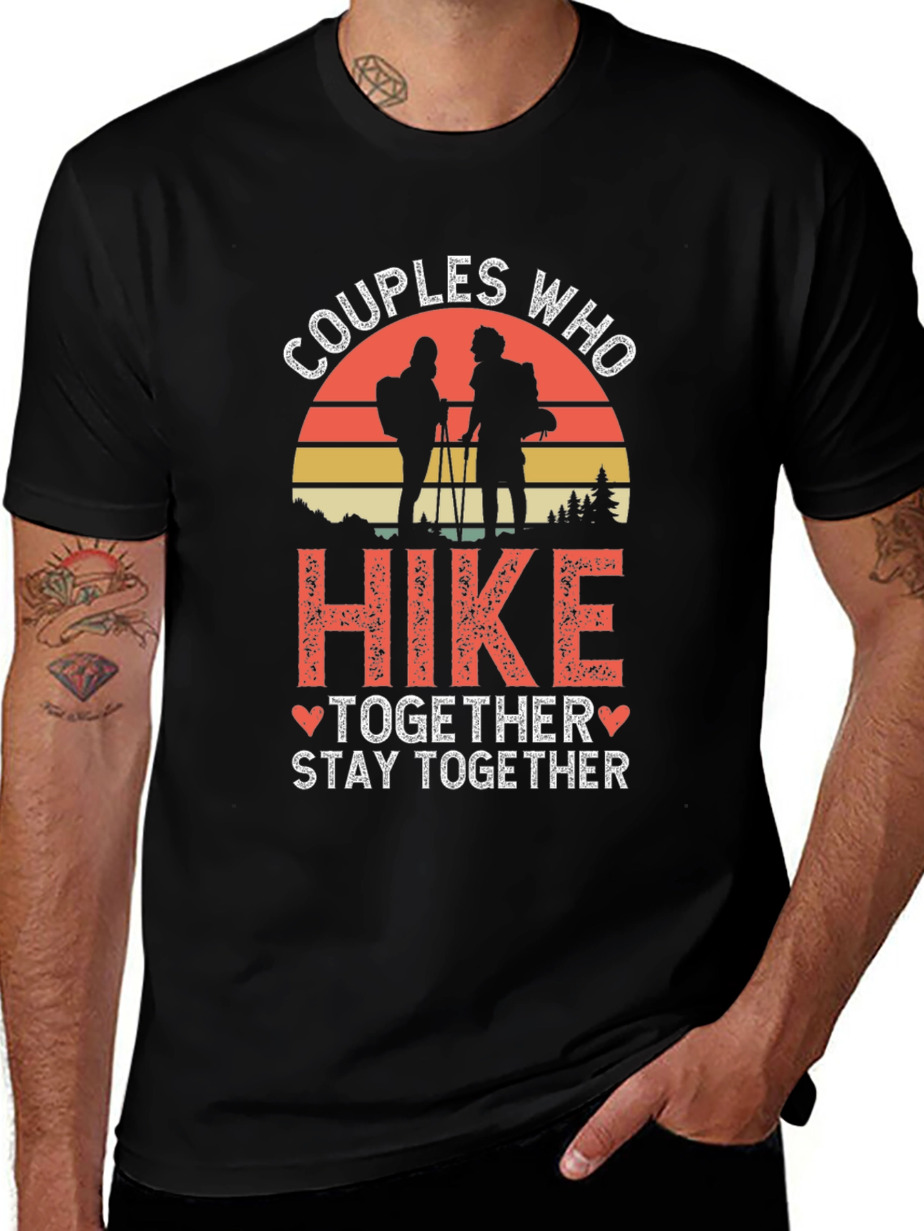 Variant 28 of Couples Who Hike Together Stay Together Tee