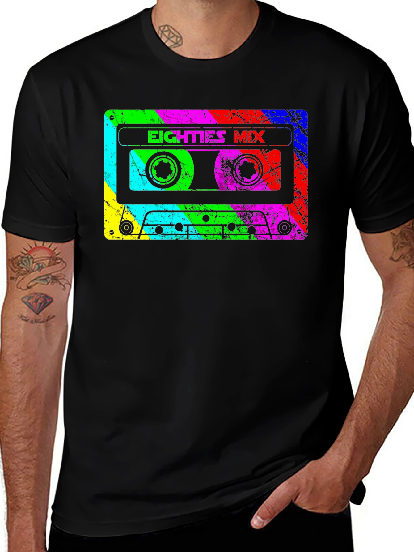 Variant 15 of Retro 80s Mix Cassette T-Shirt