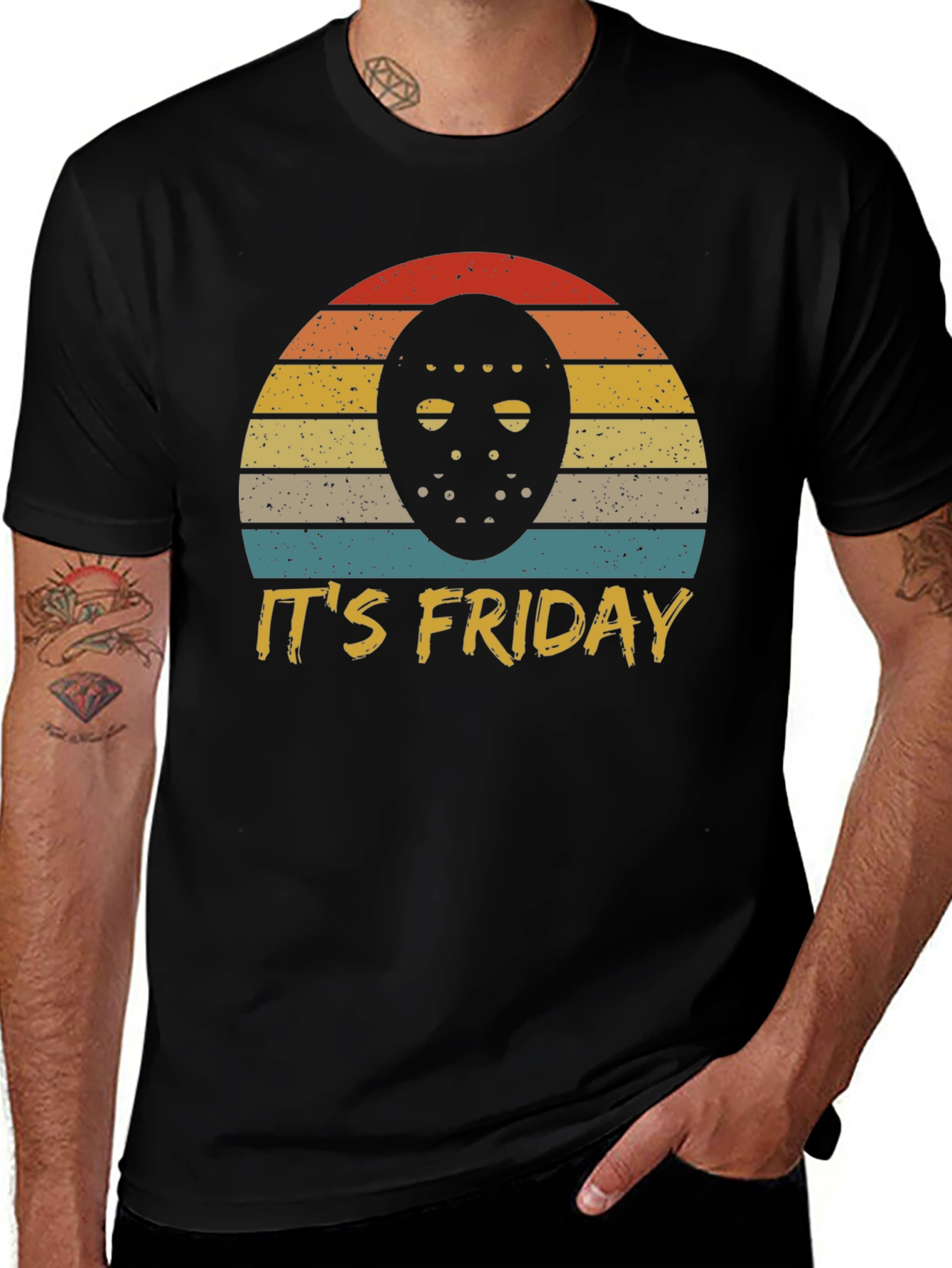 Variant 21 of It's Friday Horror Mask T-Shirt
