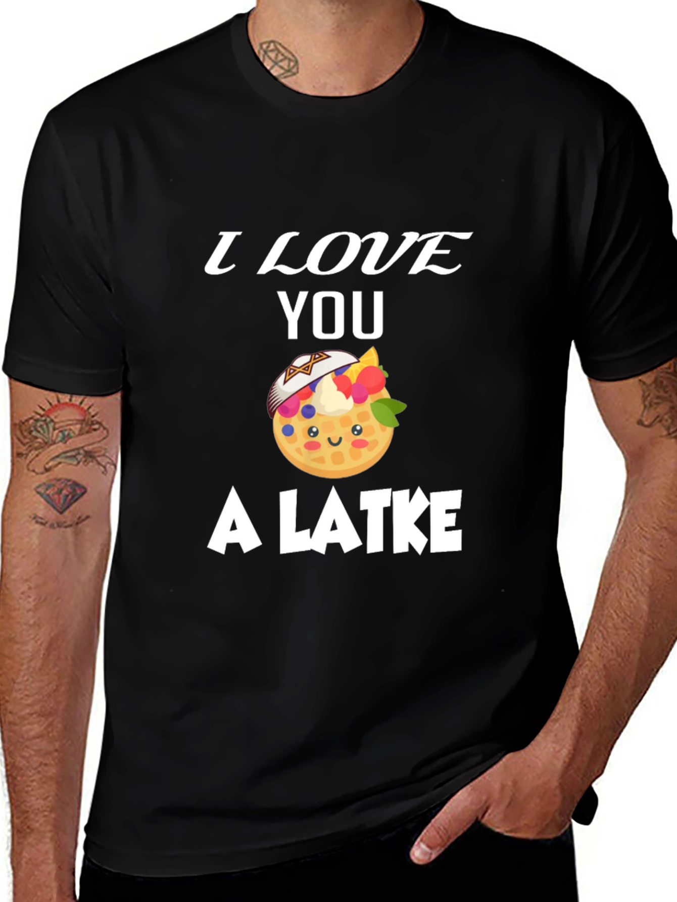 I Love You A Latke T-Shirt - Unisex Funny Food Tee