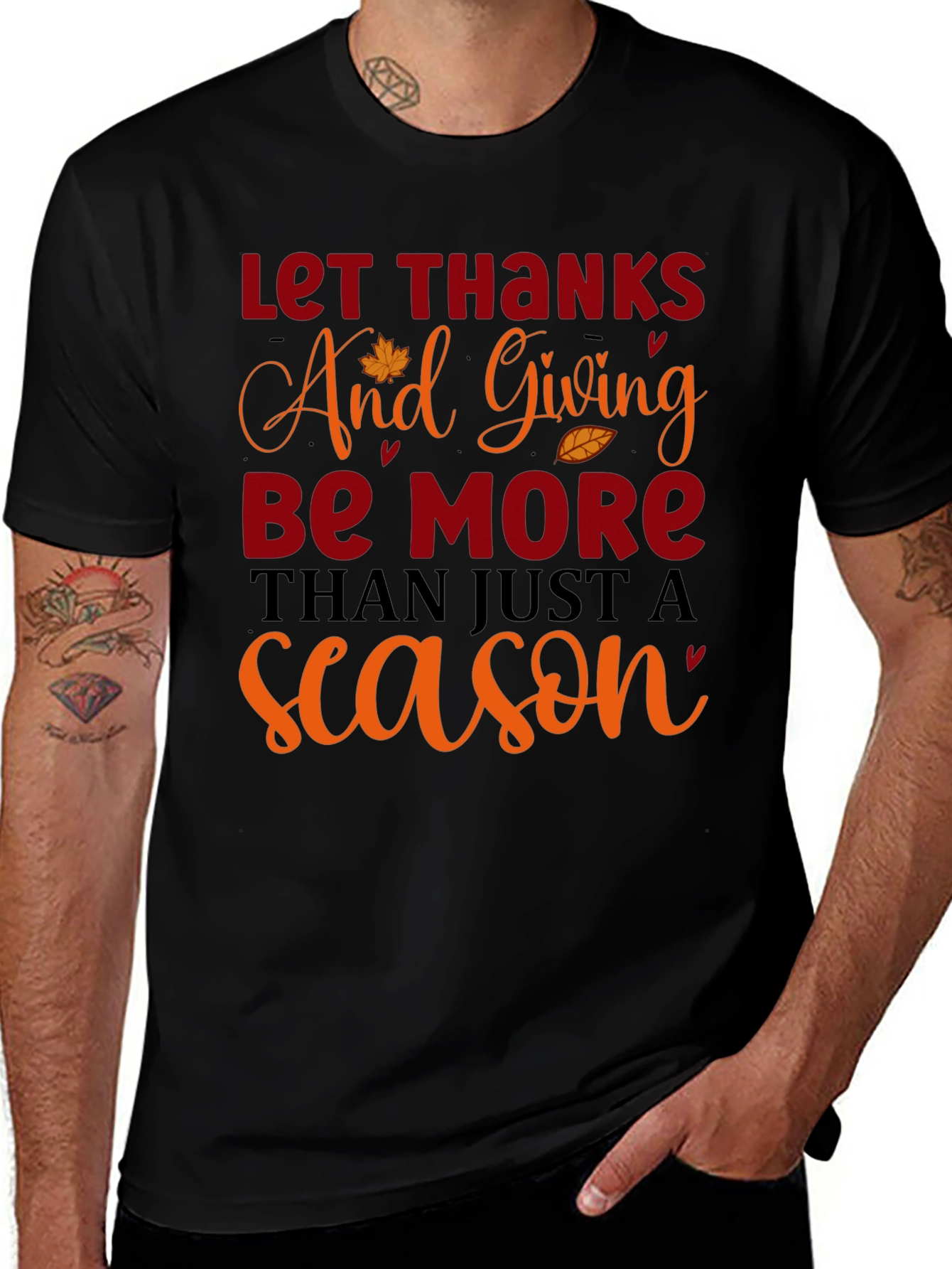 Thanksgiving Graphic Tee - Let Thanks & Giving Be More