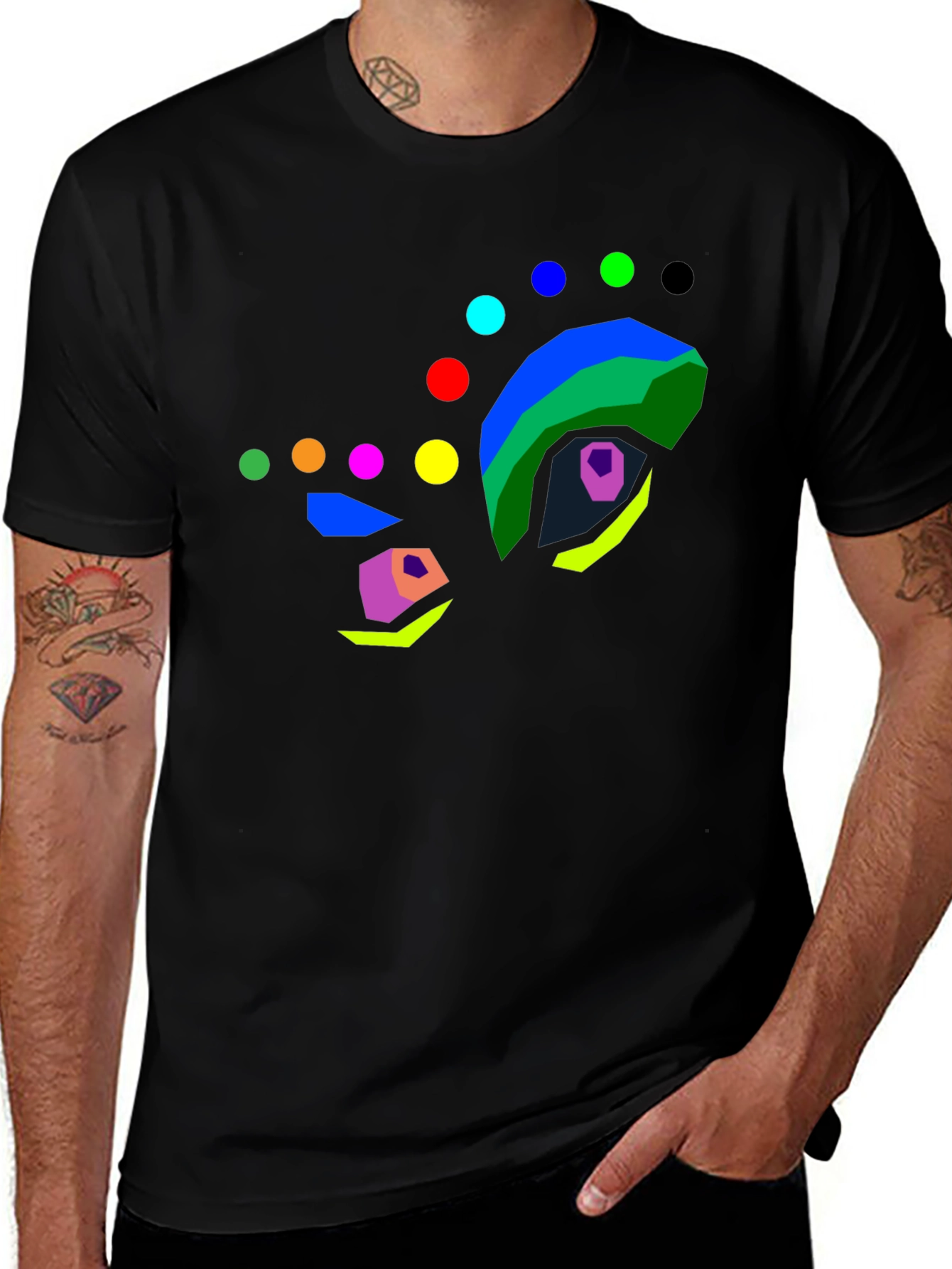 Variant 12 of Abstract Eye Graphic T-Shirt - Modern Art Tee