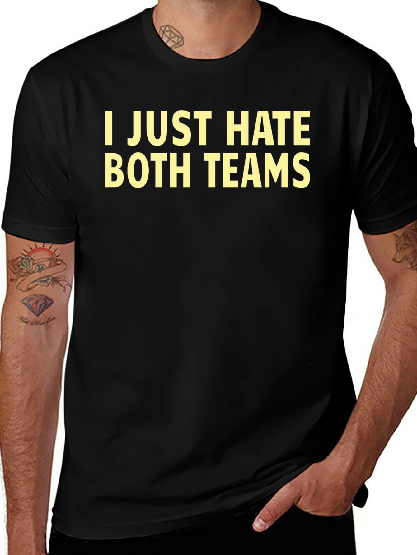 Variant 10 of I Just Hate Both Teams Graphic T-Shirt