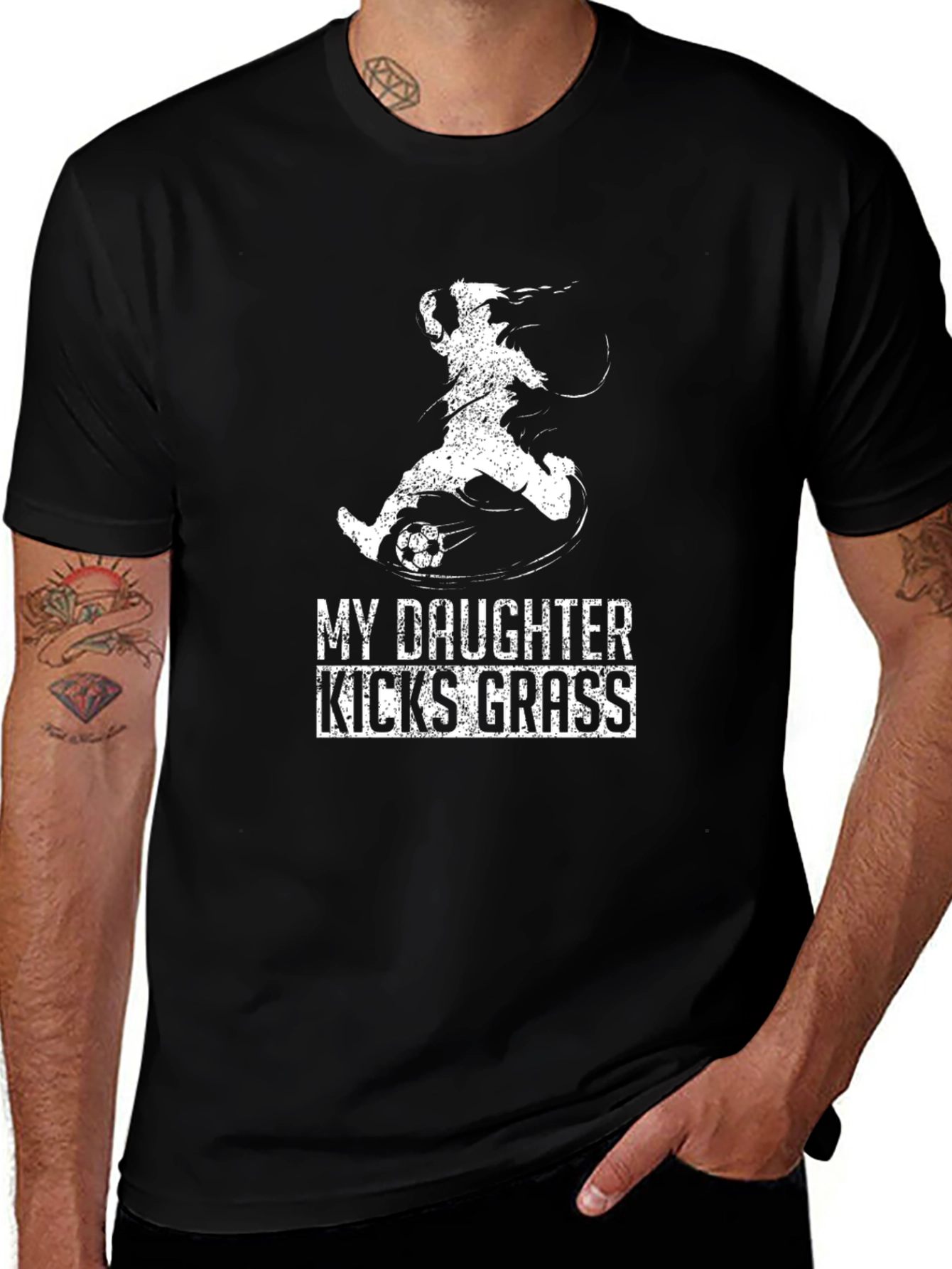 Variant 17 of My Daughter Kicks Grass T-Shirt
