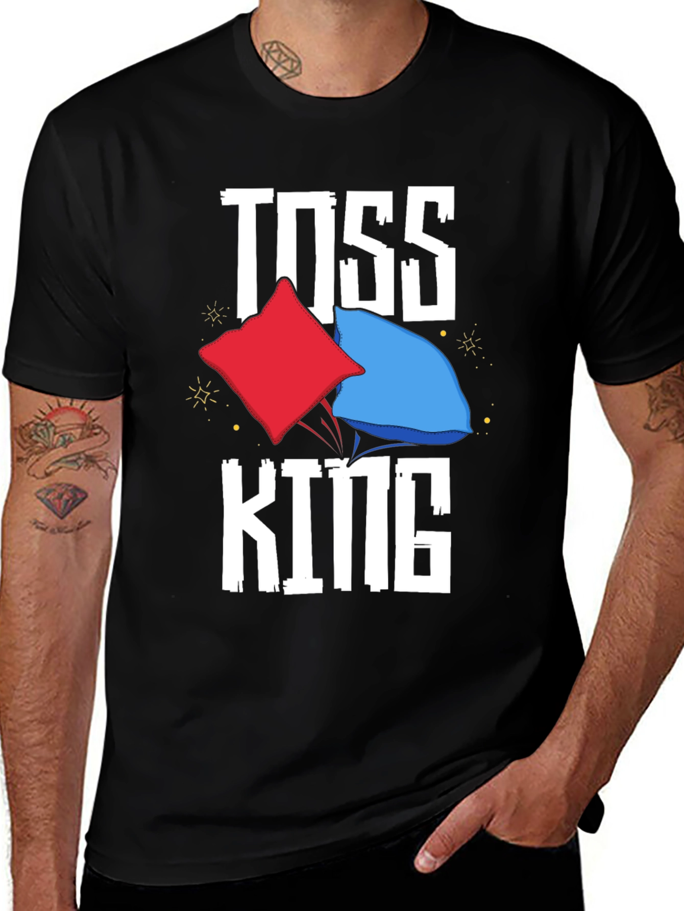 Toss King Graphic T-Shirt - Cornhole Tee