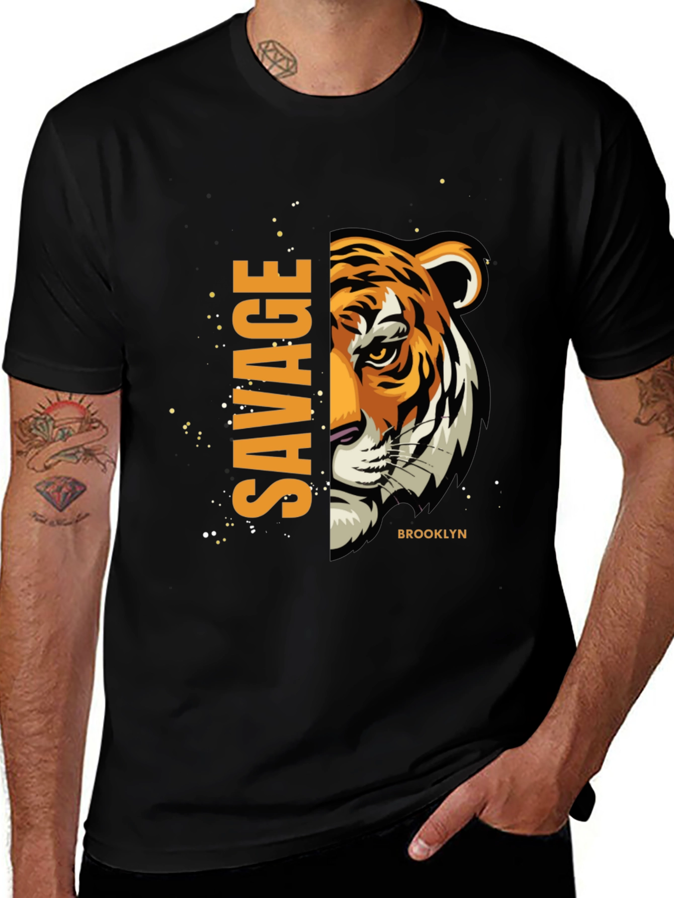 Variant 16 of Savage Tiger Graphic Tee - Brooklyn