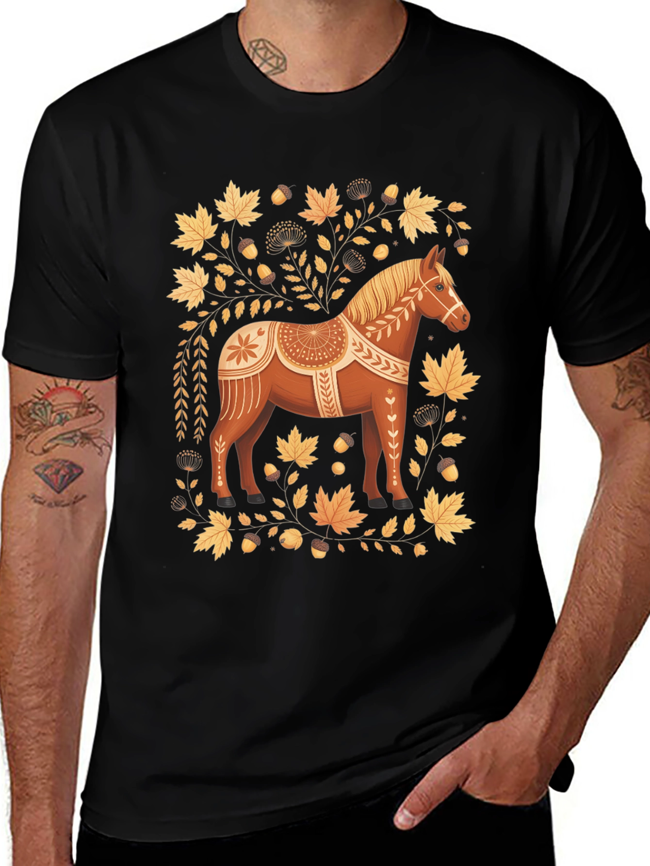 Variant 13 of Dalecarlian Horse Graphic Tee