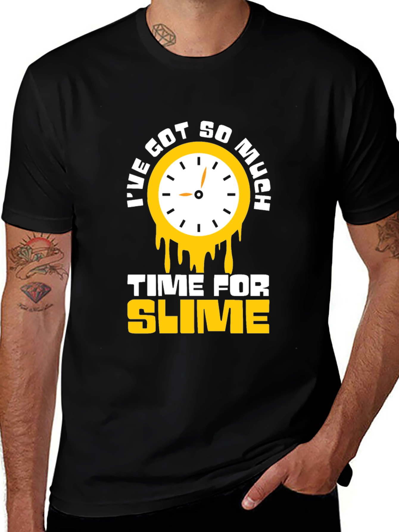 Variant 12 of Time for Slime Black Graphic T-Shirt