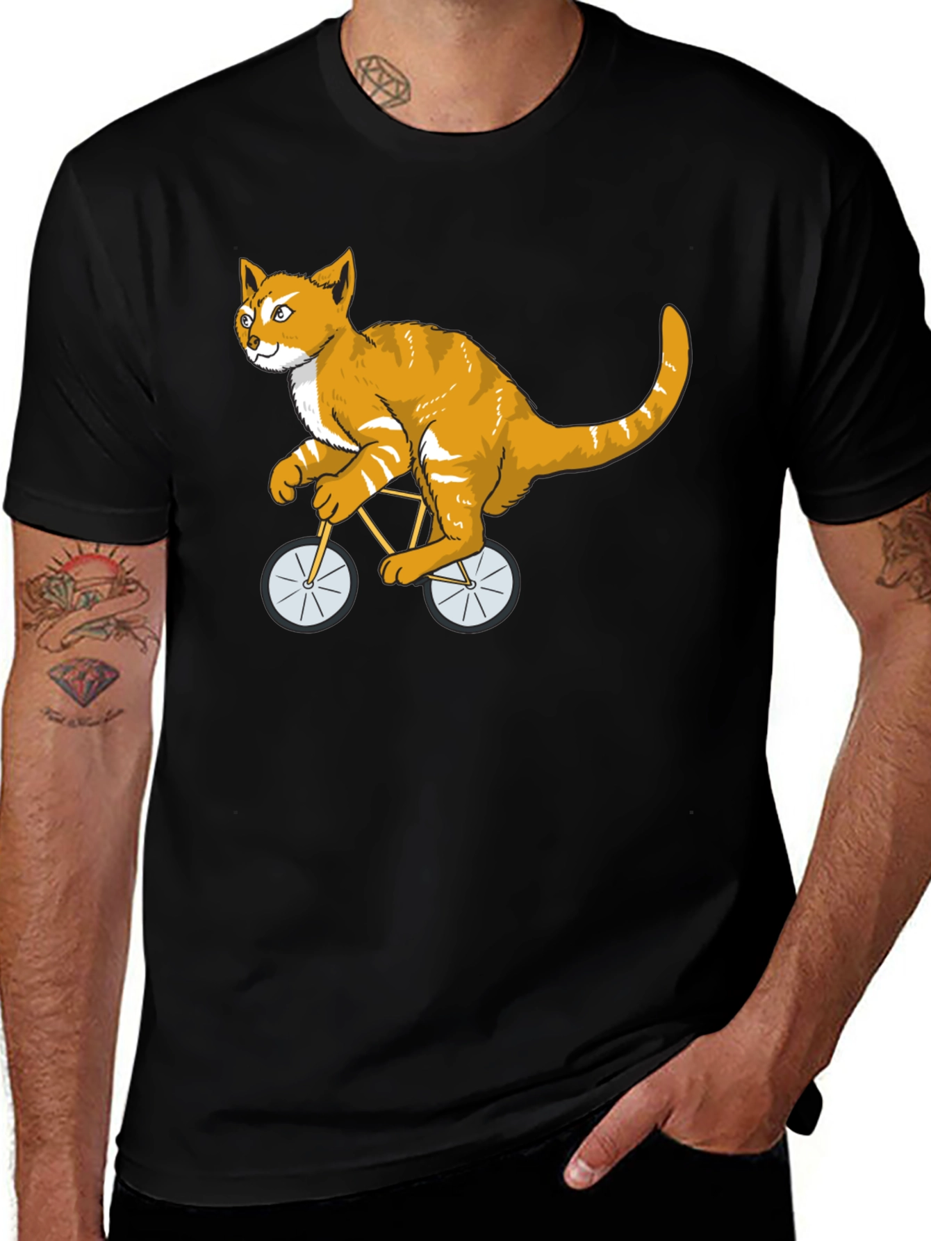 Variant 16 of Cat Riding a Bike T-Shirt