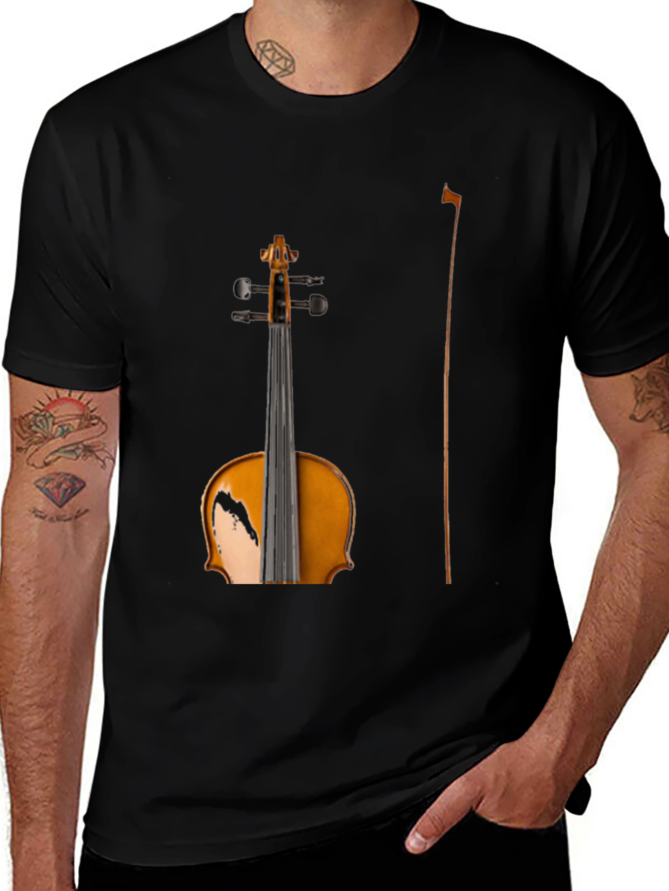 Violin T-Shirt - Music Lover's Tee