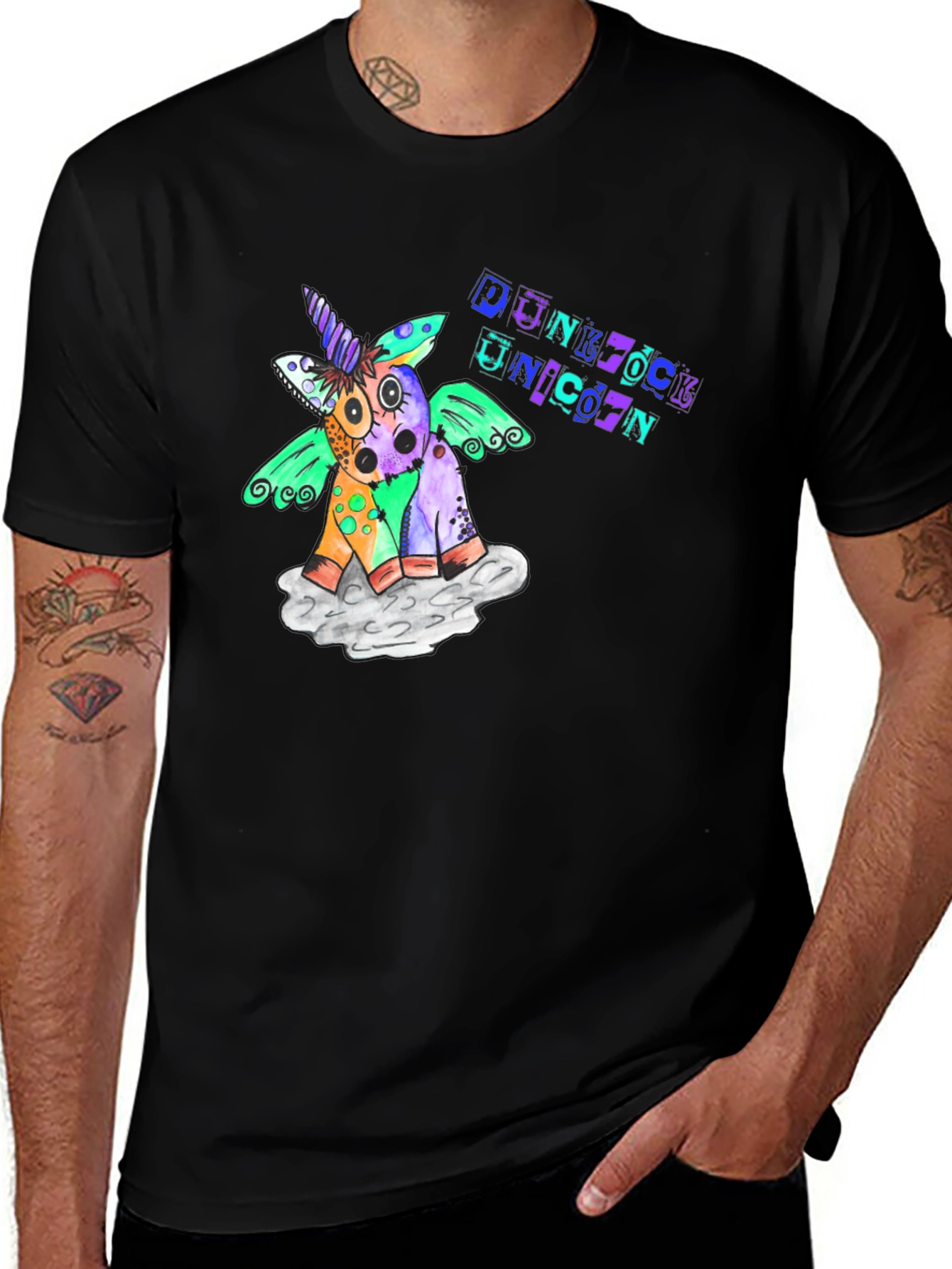 Variant 14 of Punk Rock Unicorn Graphic T-Shirt
