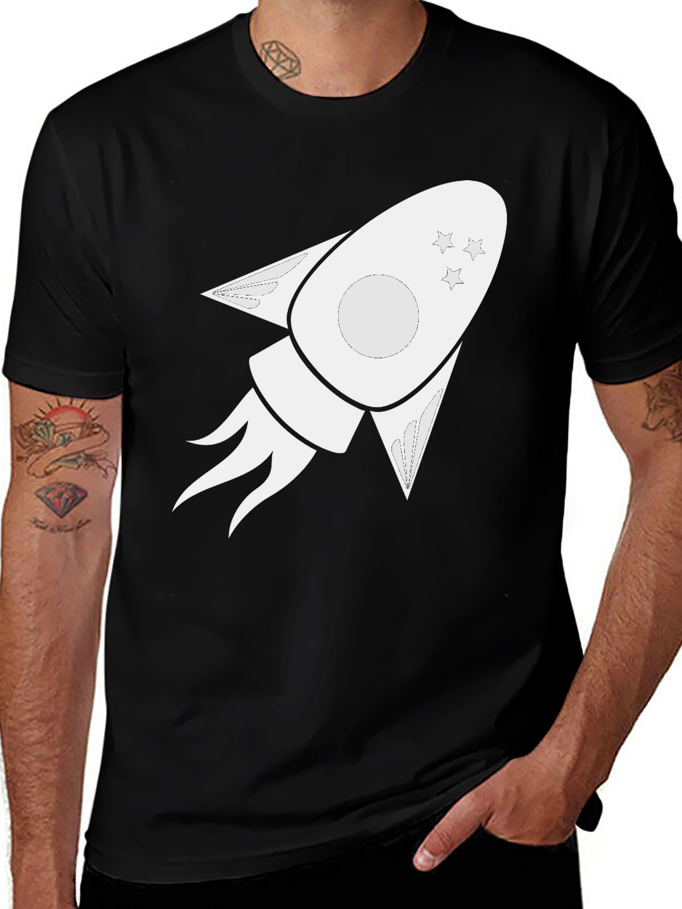 Variant 16 of Rocket Graphic Tee - Blast Off in Style!