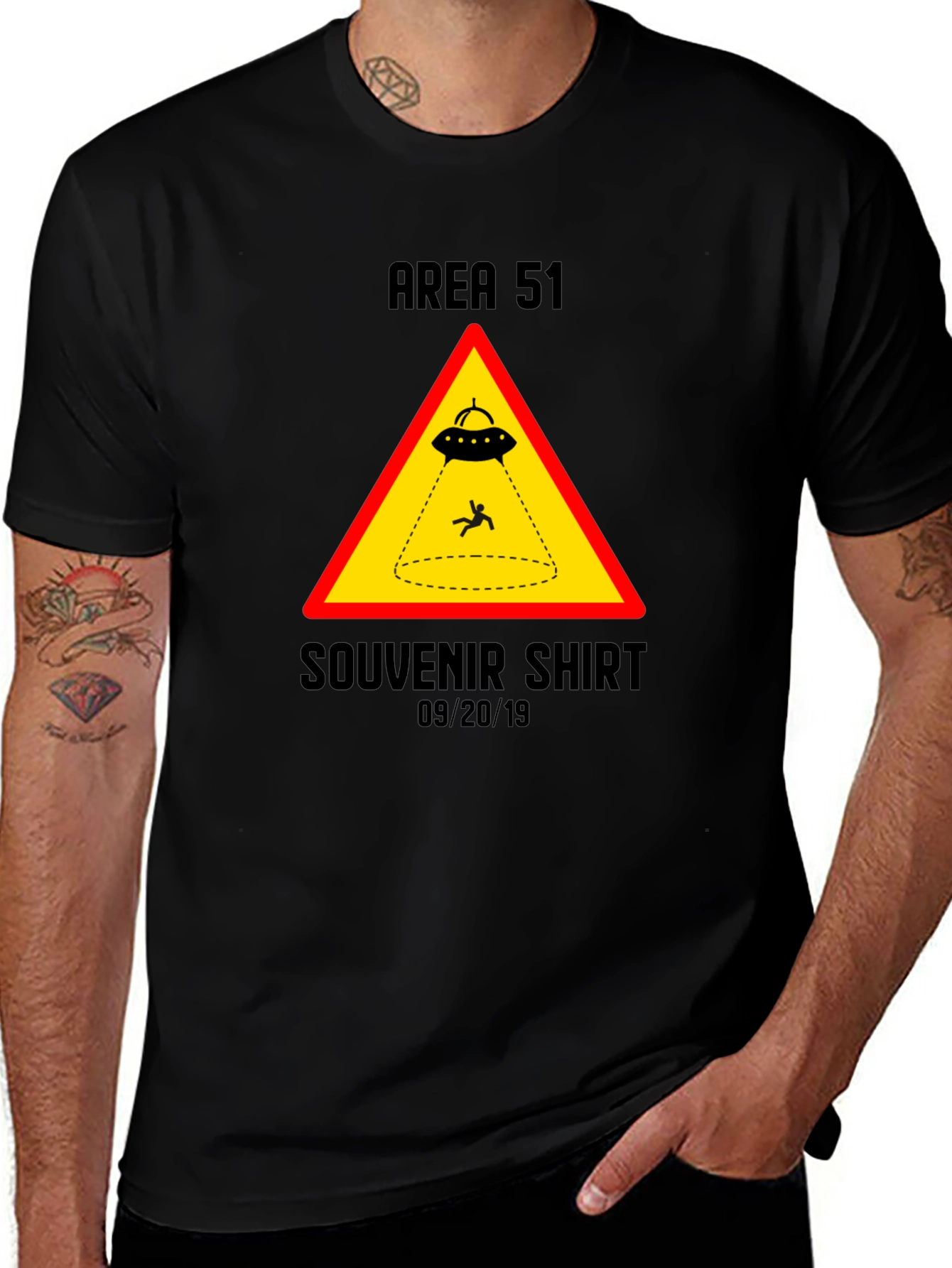 Area 51 Souvenir Shirt - UFO Abduction Graphic Tee