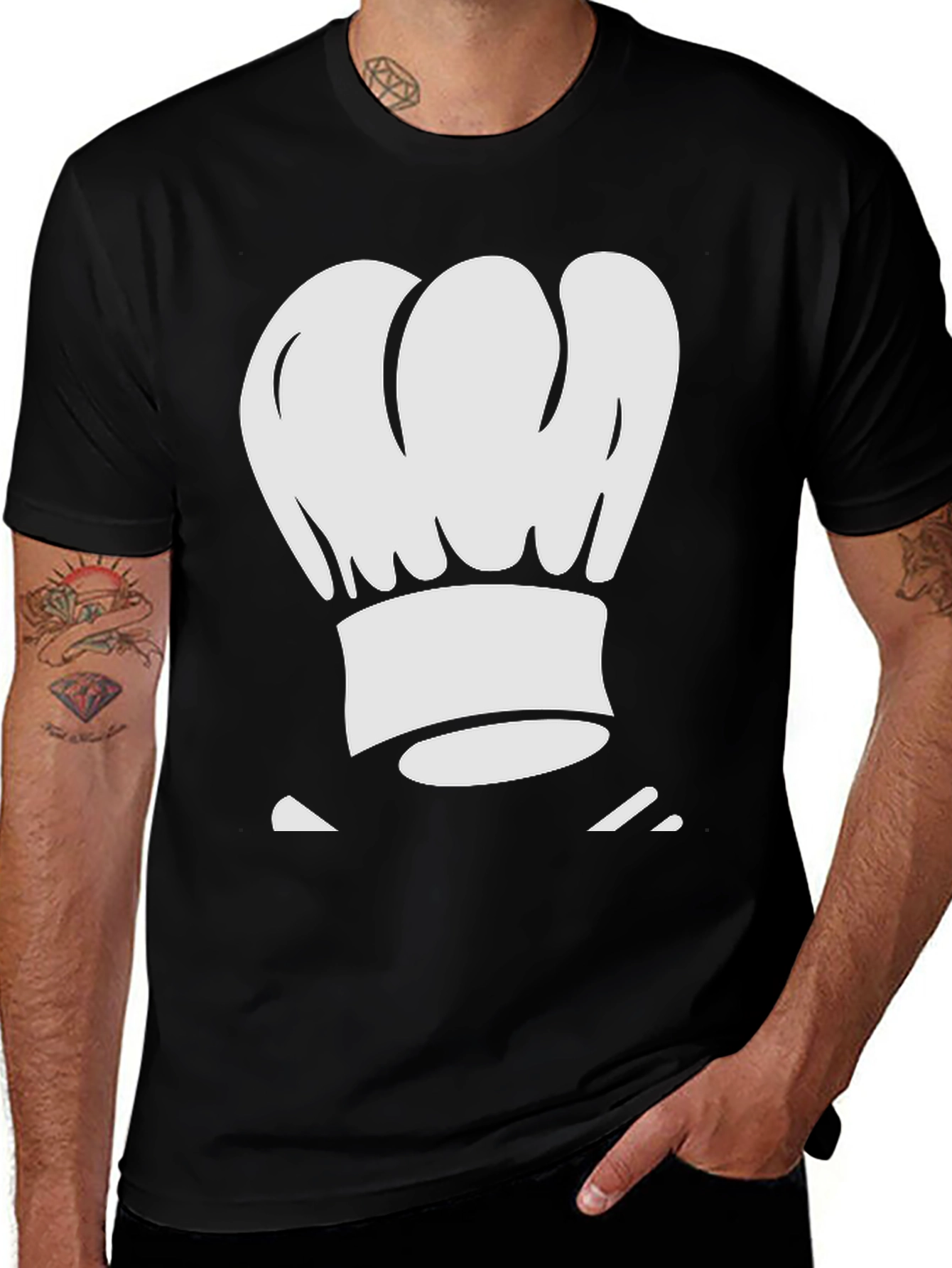 Chef Hat Graphic T-Shirt - Culinary Humor Tee