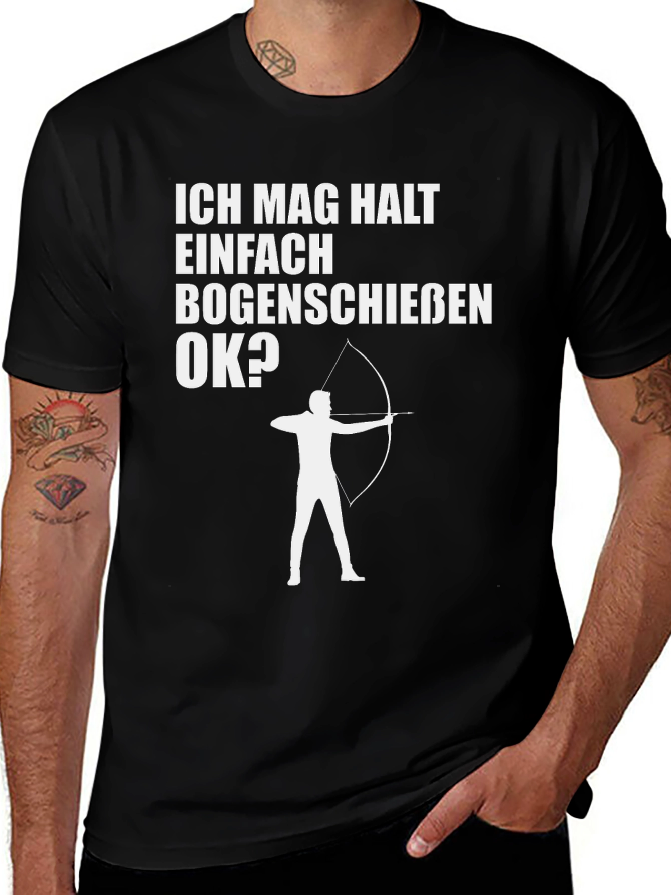 Variant 28 of Archery T-Shirt - Ich Mag Halt Bogenschiessen OK?