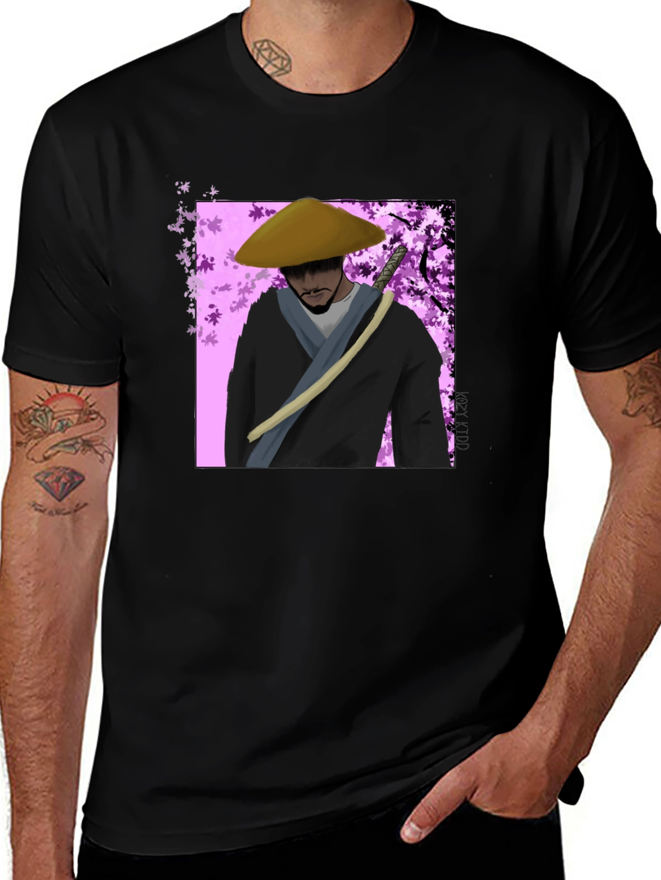 Variant 21 of Samurai Graphic Tee - Urban Style T-Shirt