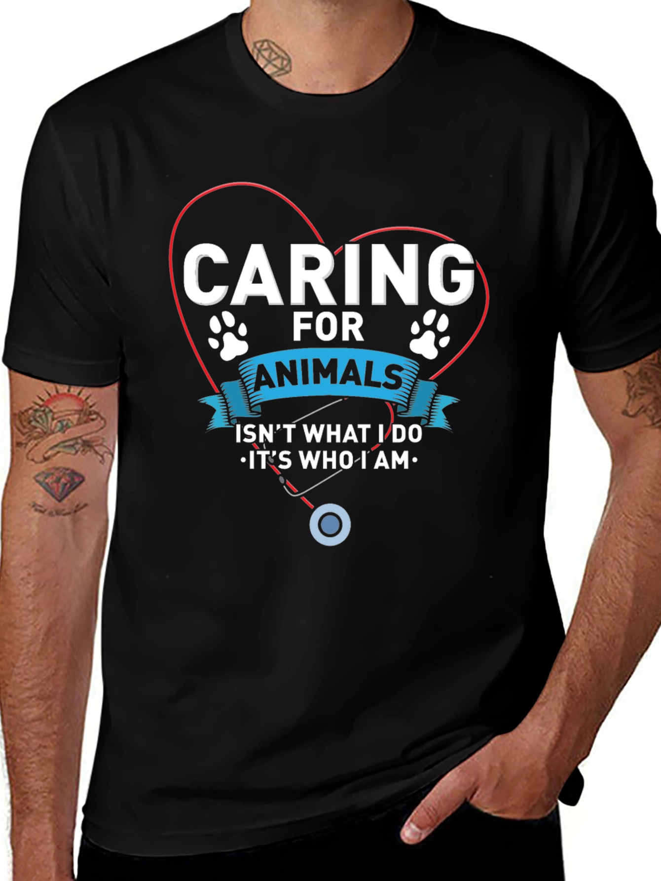 Variant 22 of Caring For Animals T-Shirt - Veterinarian Pet Lover Tee