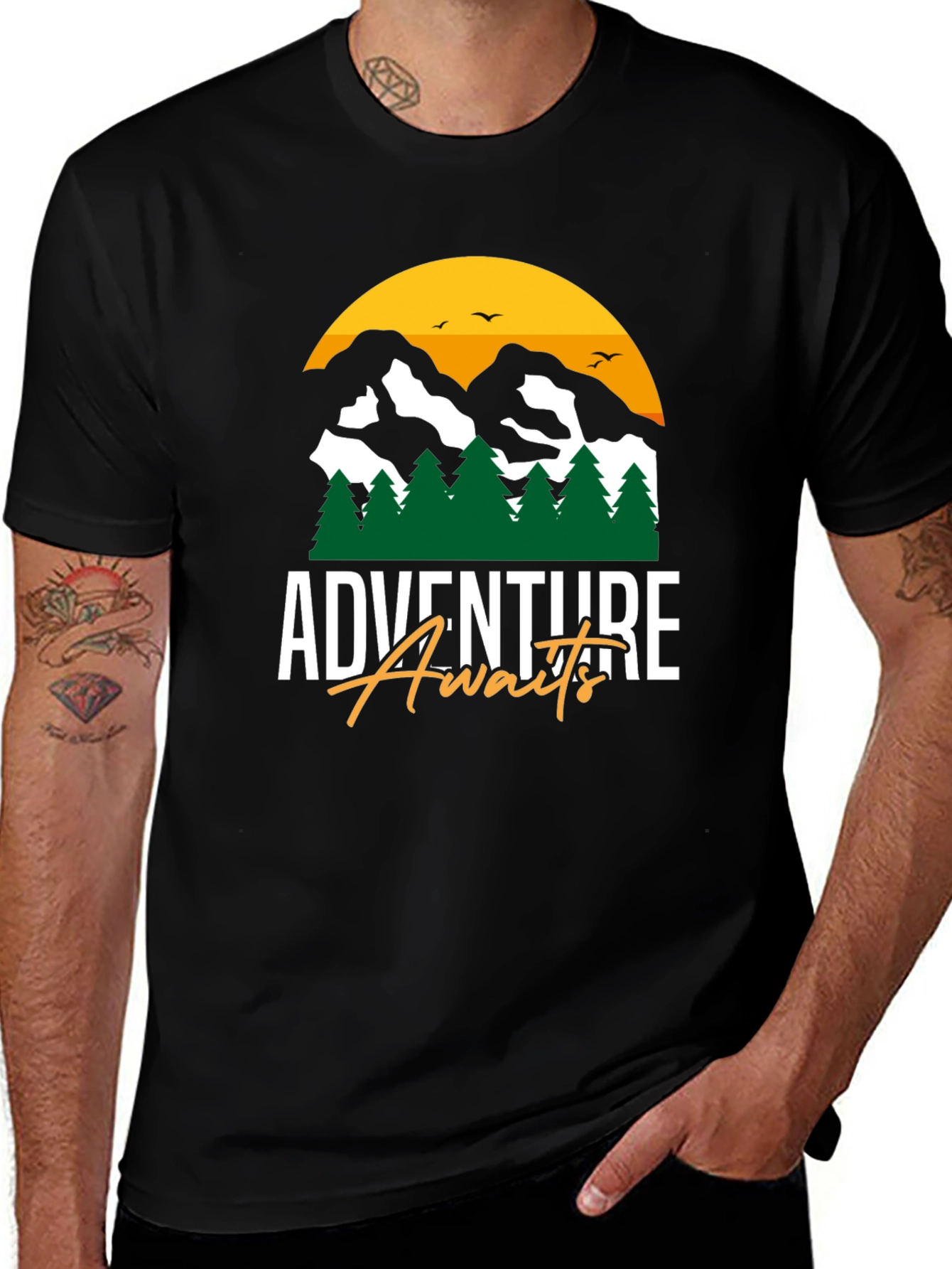Variant 2 of Adventure Awaits Graphic T-Shirt