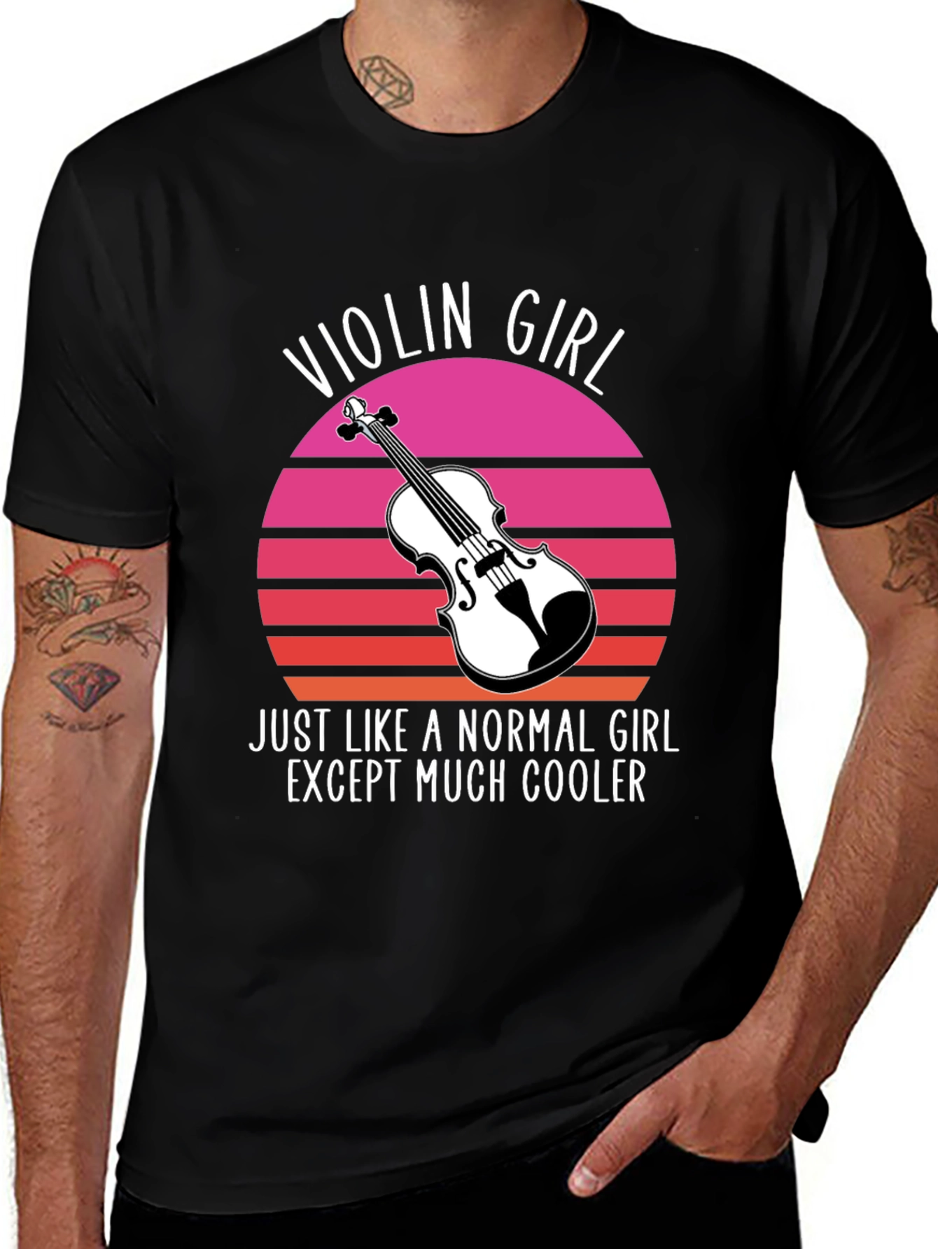 Variant 16 of Violin Girl T-Shirt - Cool Musician Tee