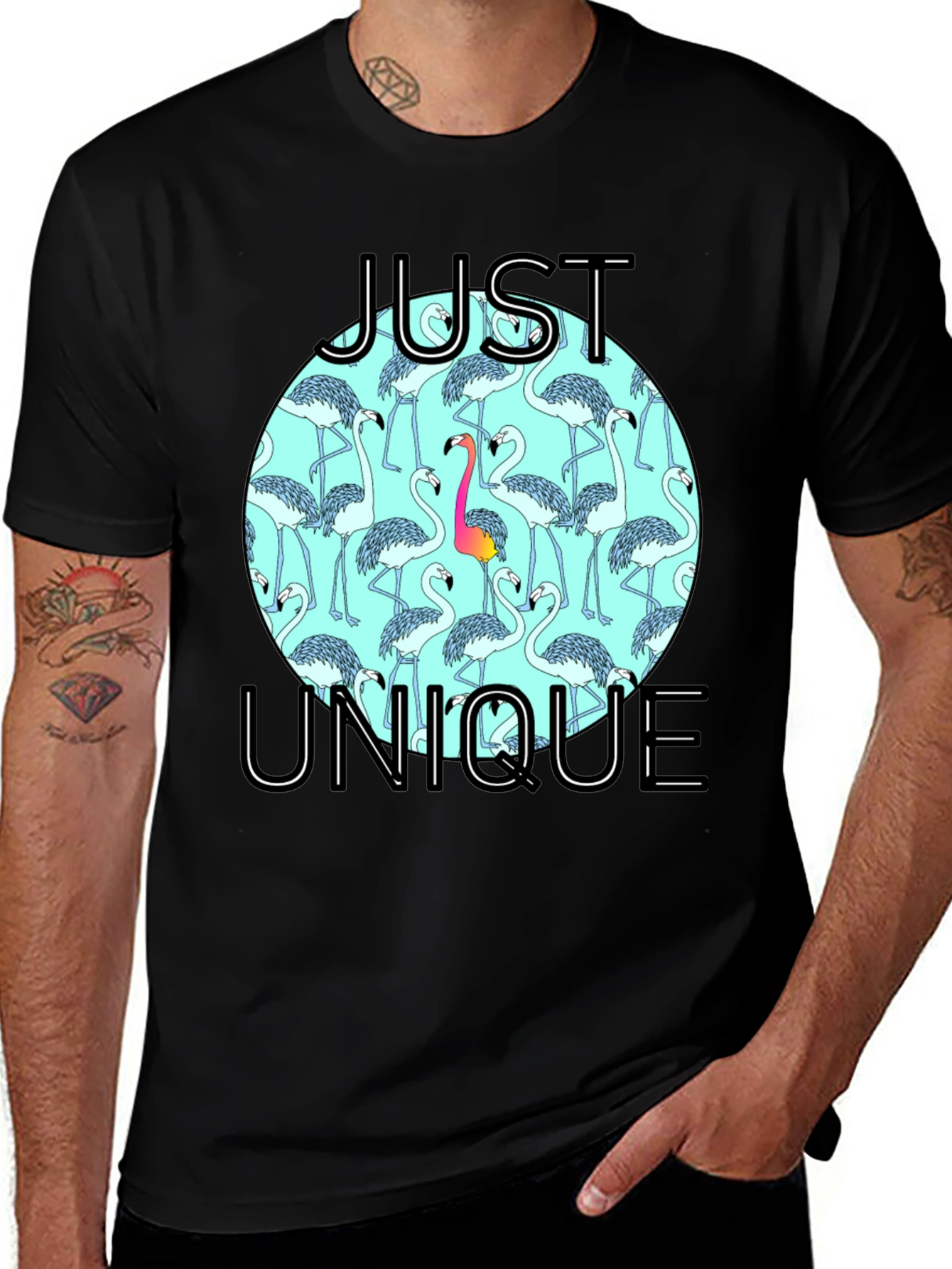 Variant 3 of Just Unique Flamingo Graphic T-Shirt