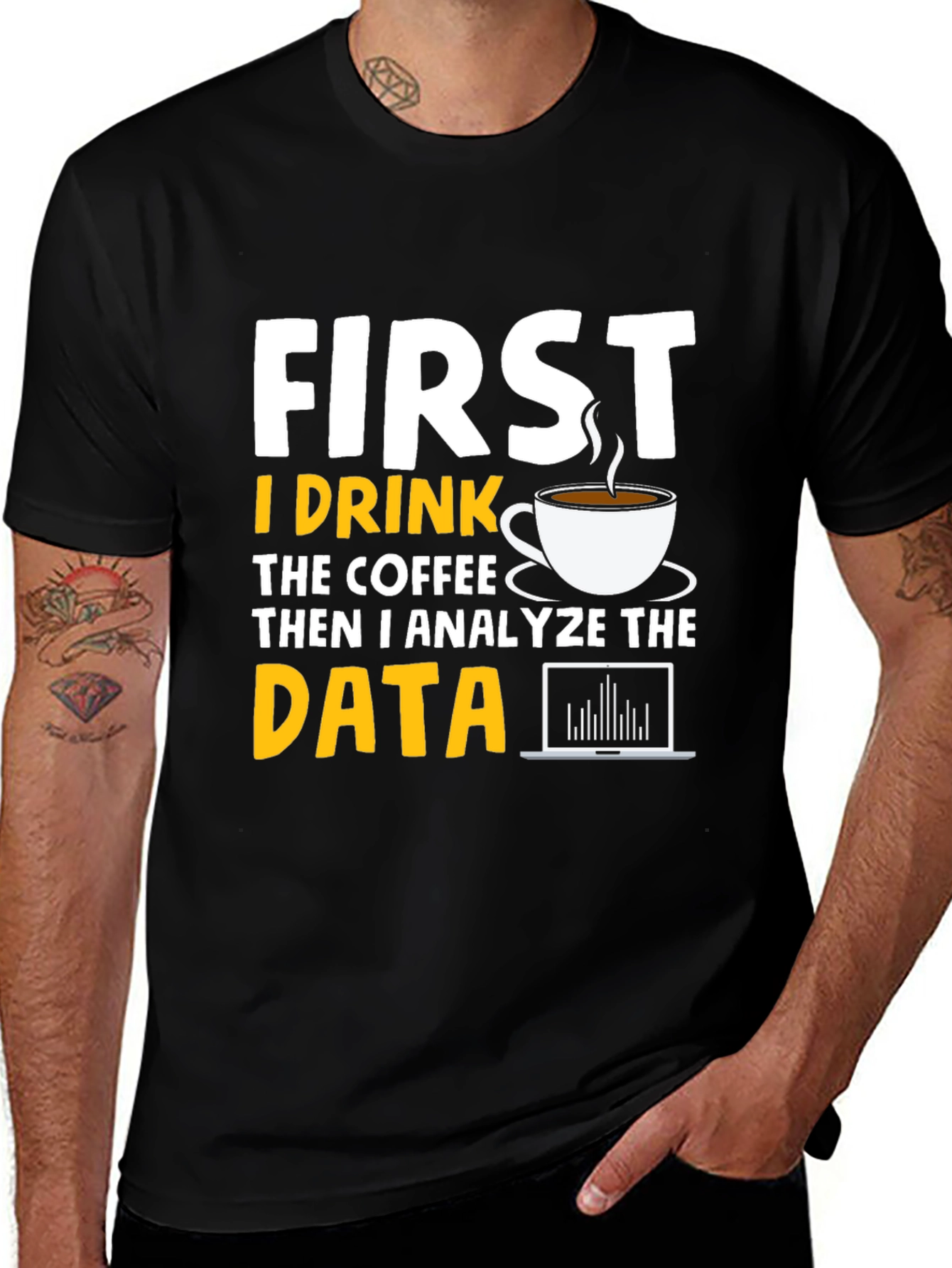 Variant 18 of Data Analysis T-Shirt - Coffee & Data