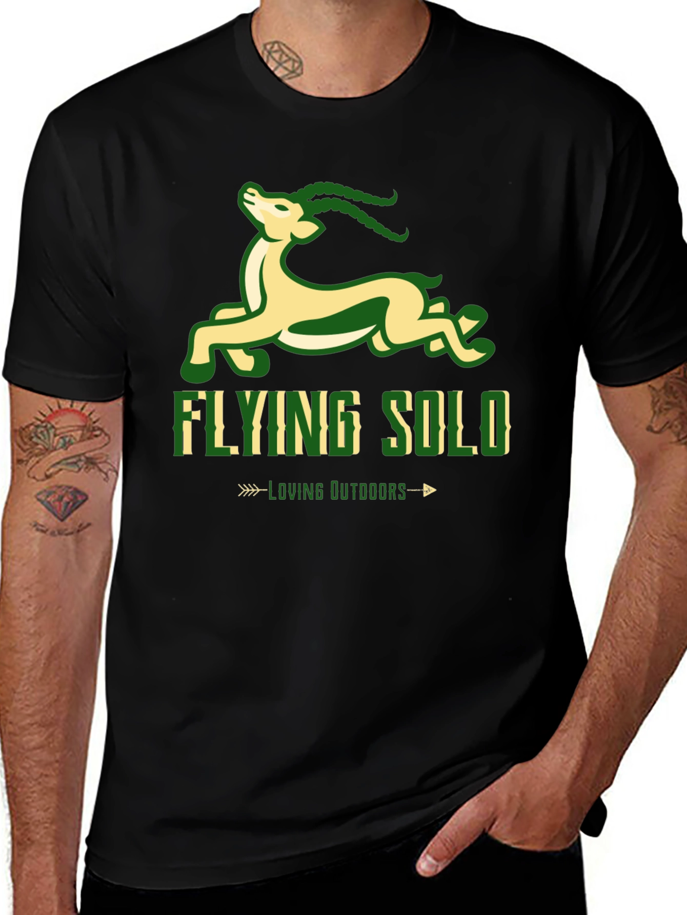 Variant 17 of Flying Solo Outdoors Graphic T-Shirt
