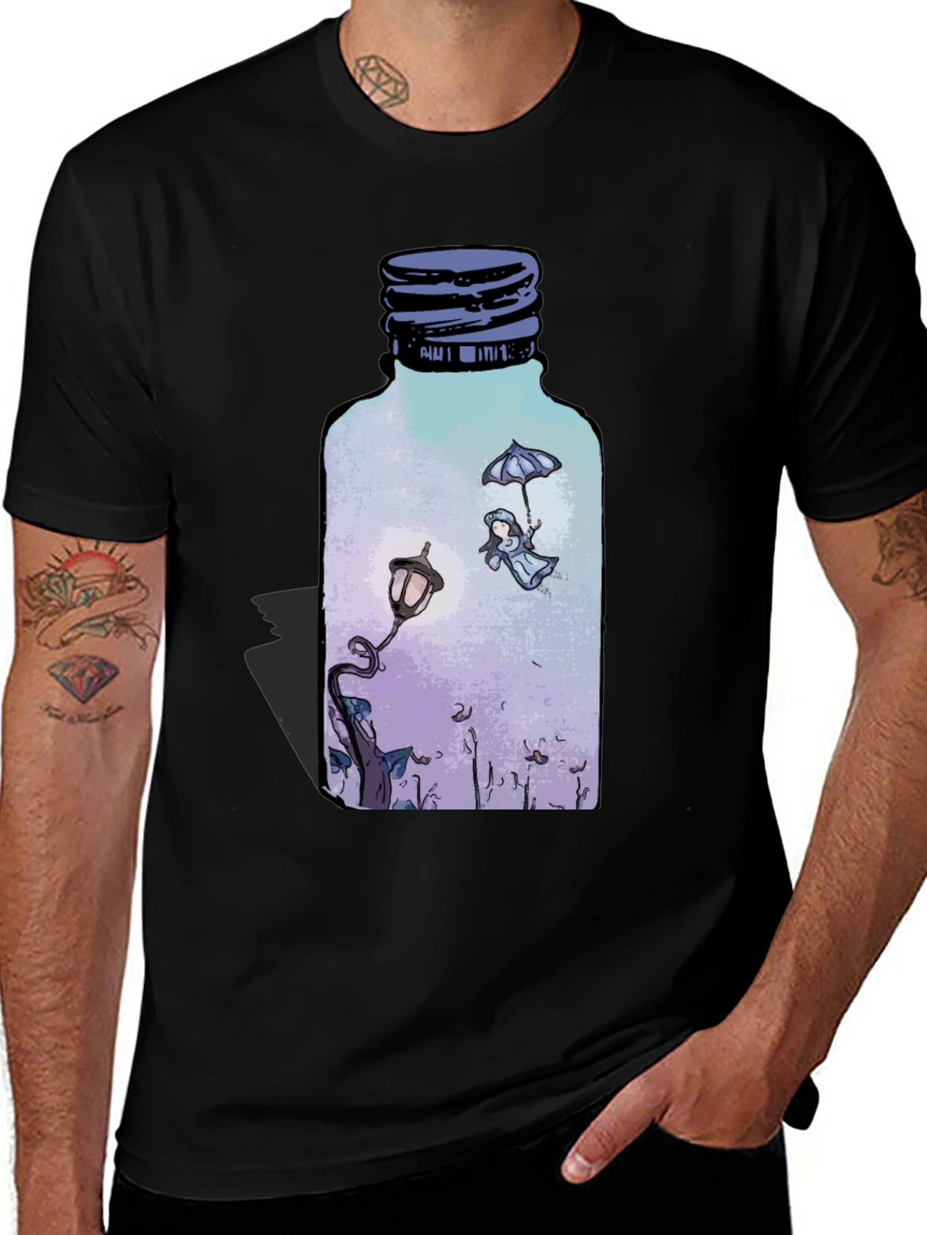 Variant 12 of Enchanted Bottle T-Shirt - Whimsical Graphic Tee
