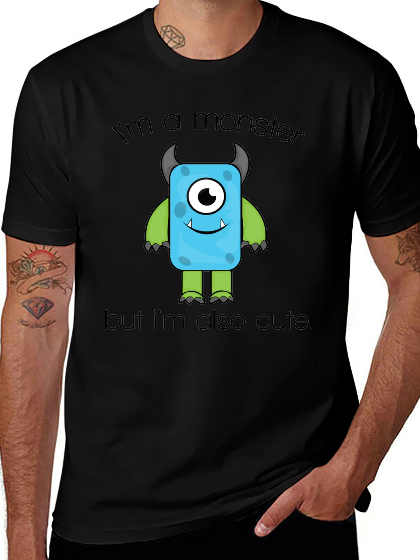 Variant 17 of Cute Monster Graphic T-Shirt