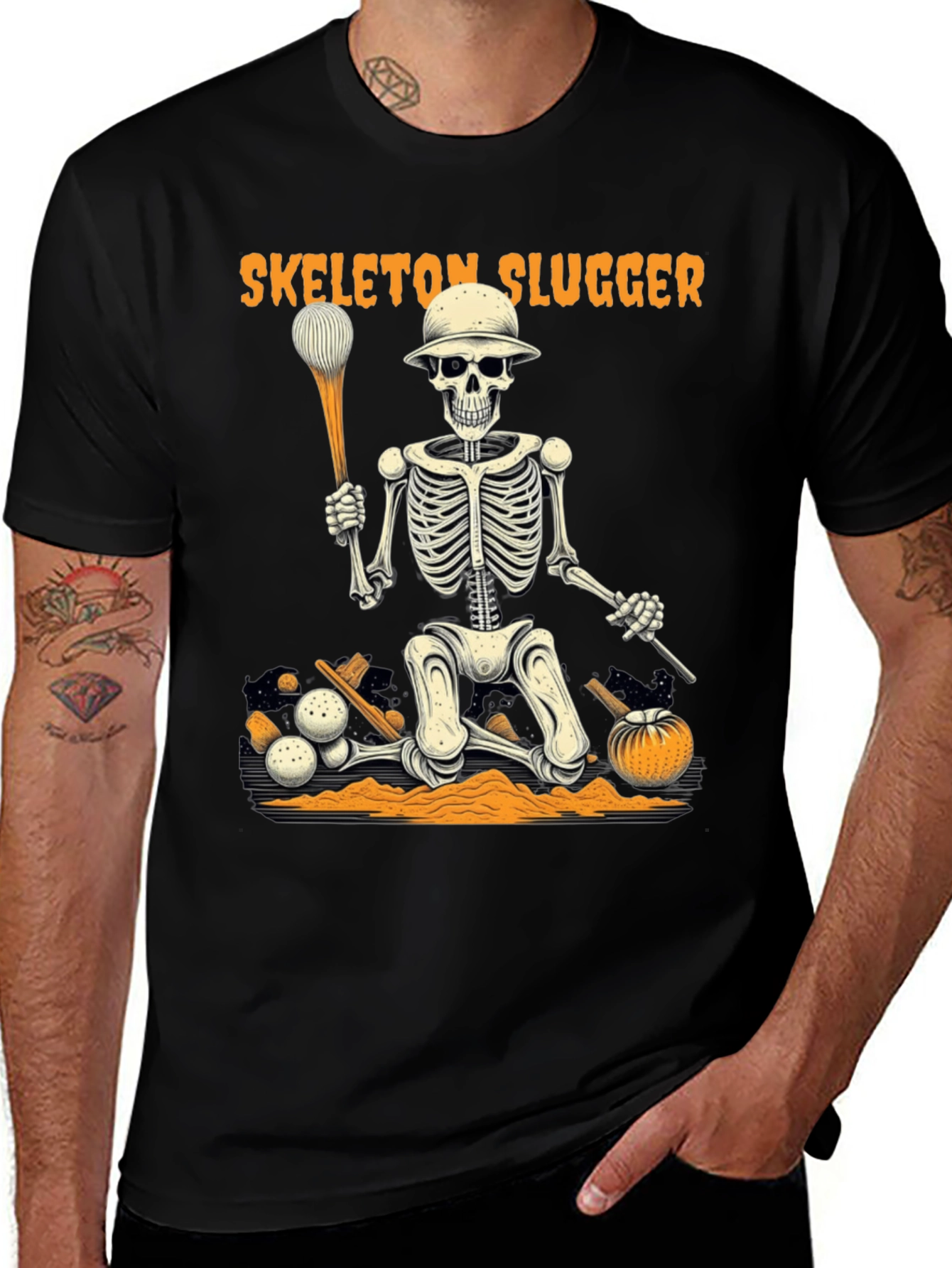 Variant 30 of Skeleton Slugger Tee
