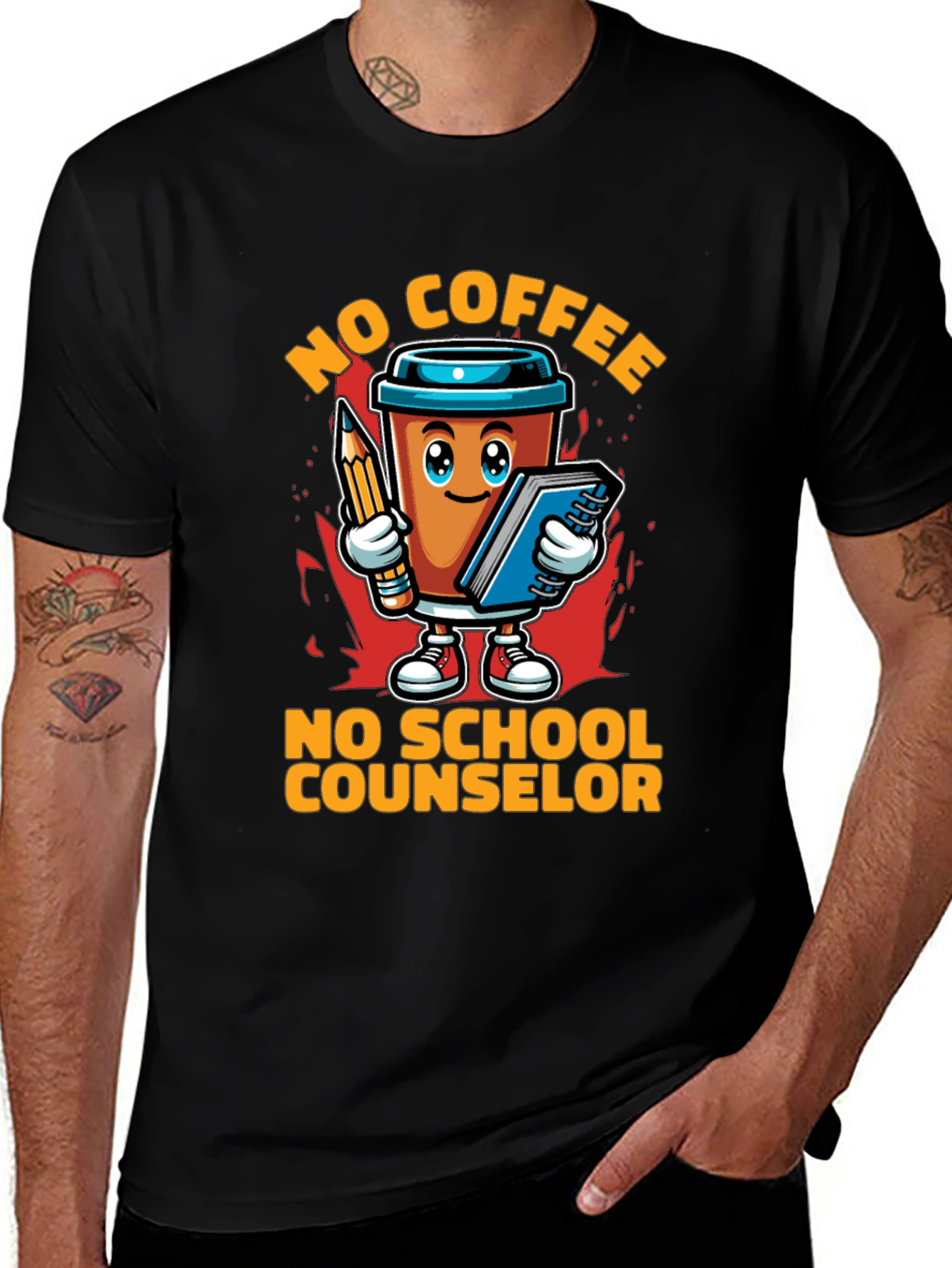 Variant 28 of No Coffee No Counselor Tee