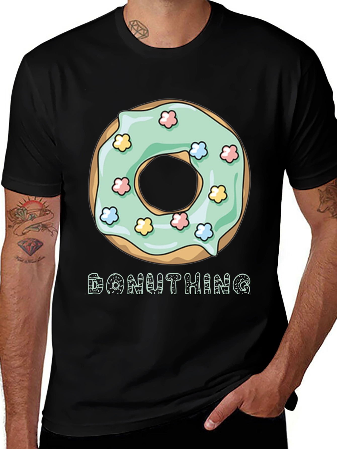 Variant 12 of Donut King Graphic T-Shirt - Trendy Casual Wear