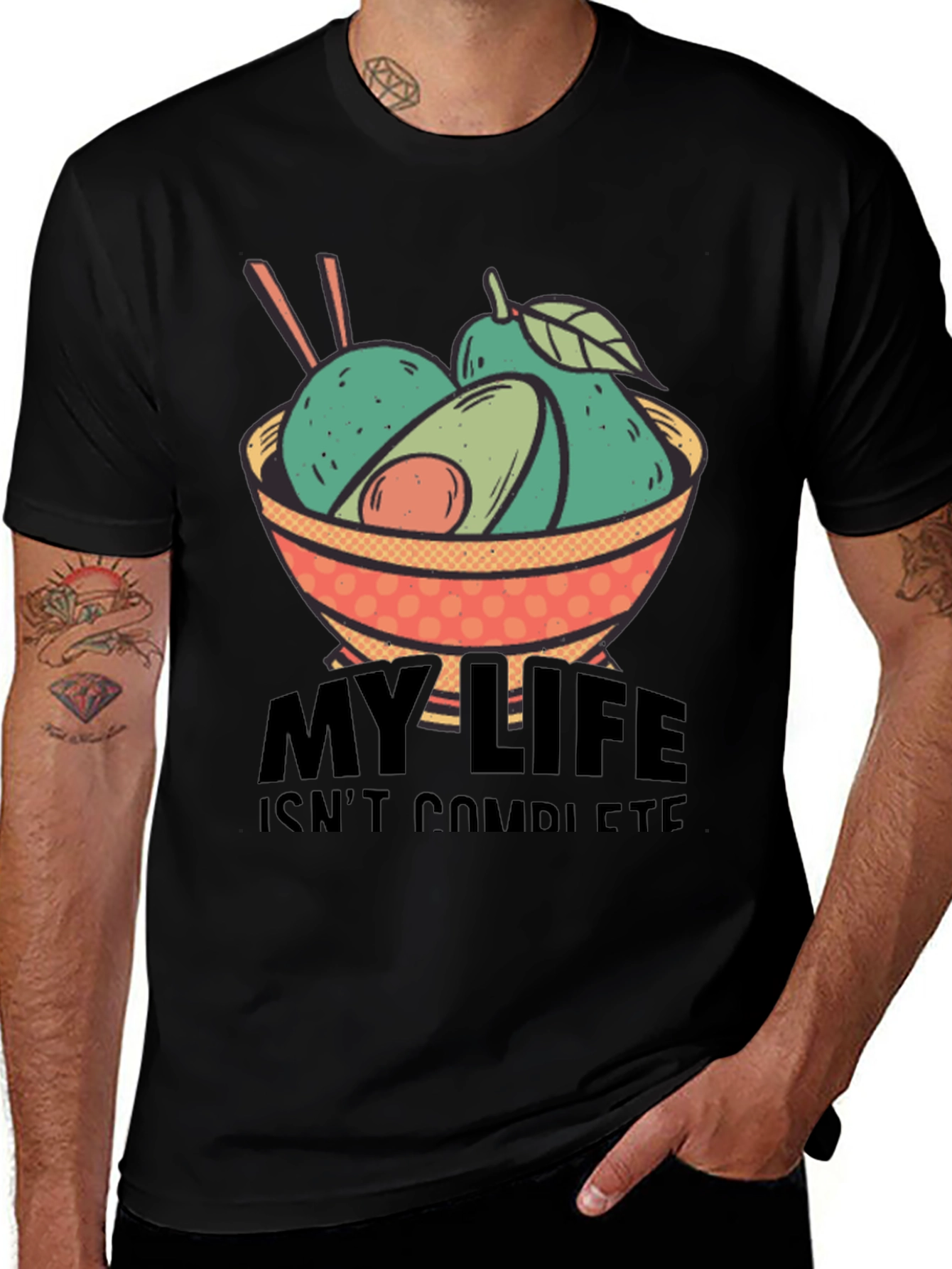 Variant 4 of Avocado Ramen Bowl T-Shirt - Complete Your Life