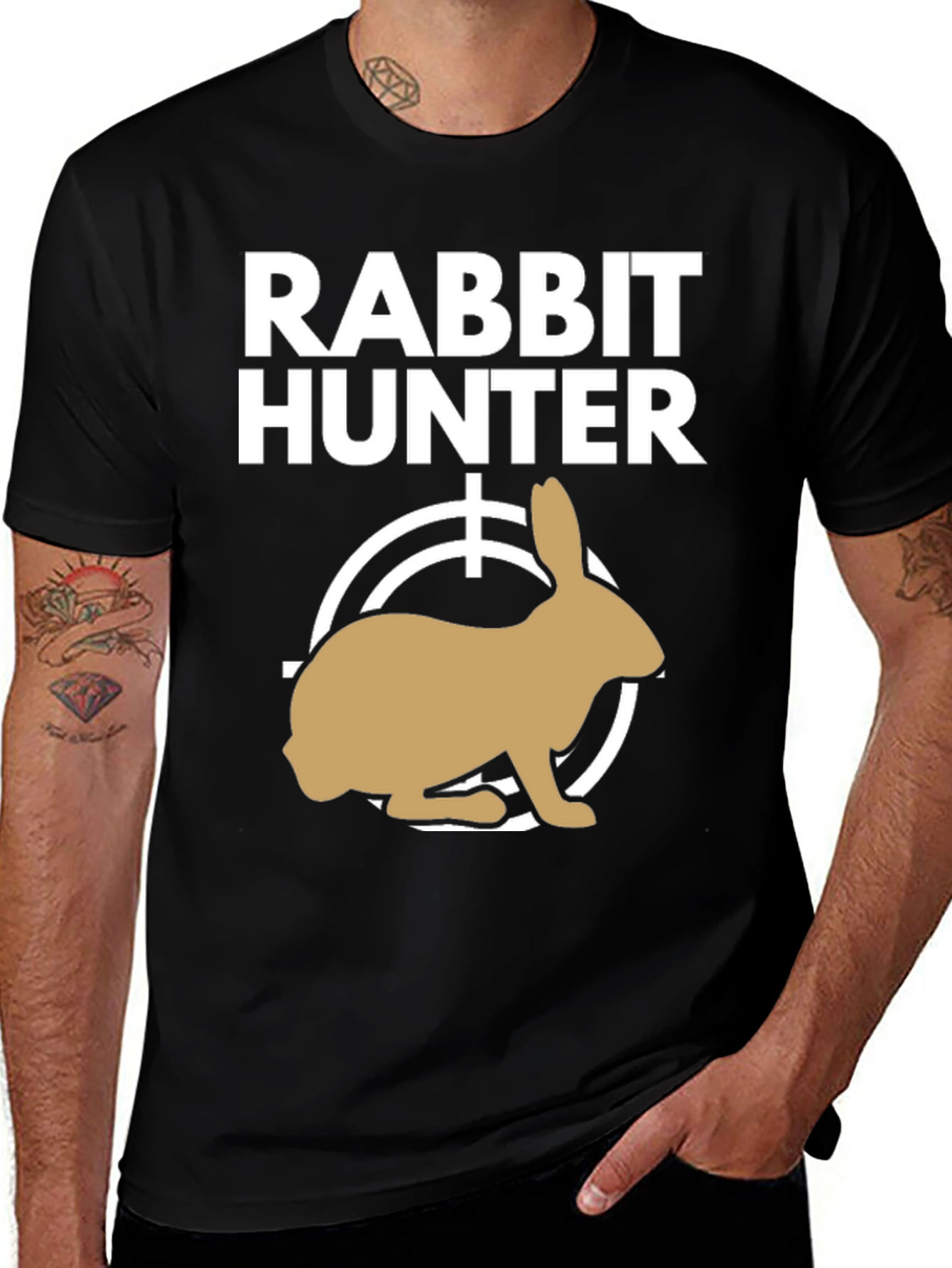 Variant 28 of Rabbit Hunter Graphic Tee - Novelty T-Shirt