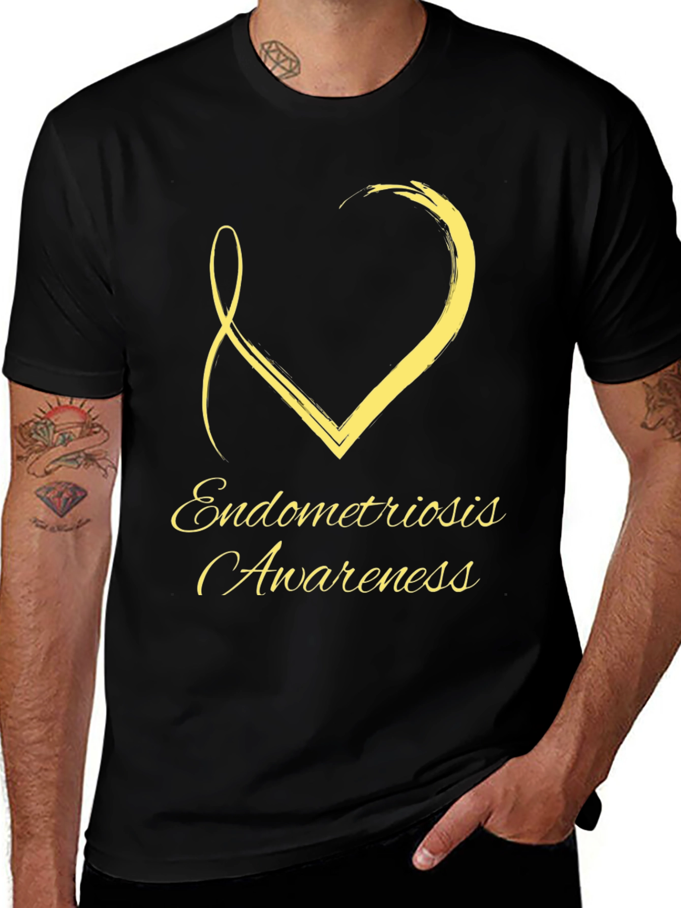 Endometriosis Awareness T-Shirt - Black