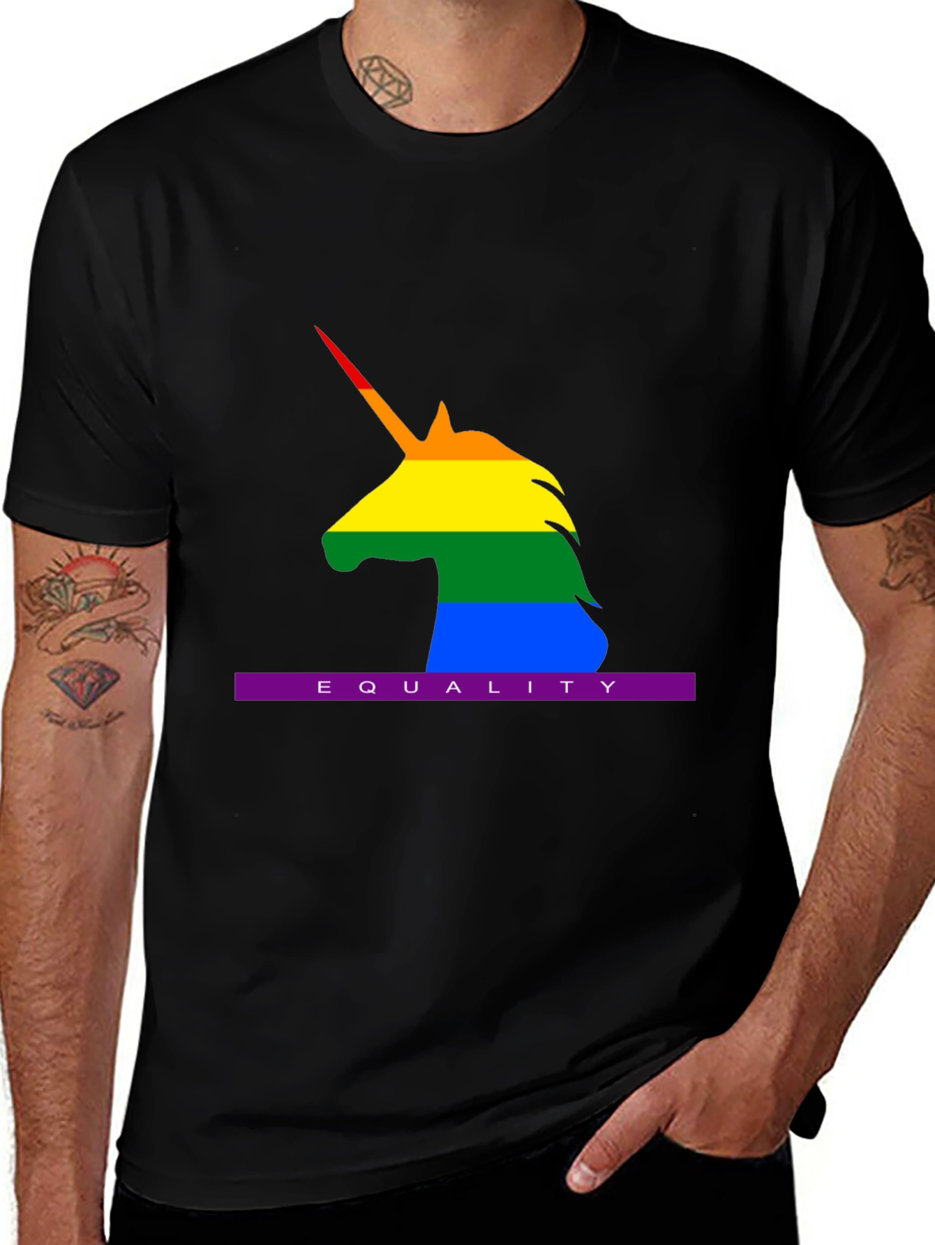 Variant 15 of Equality Rainbow Unicorn T-Shirt - Pride LGBT