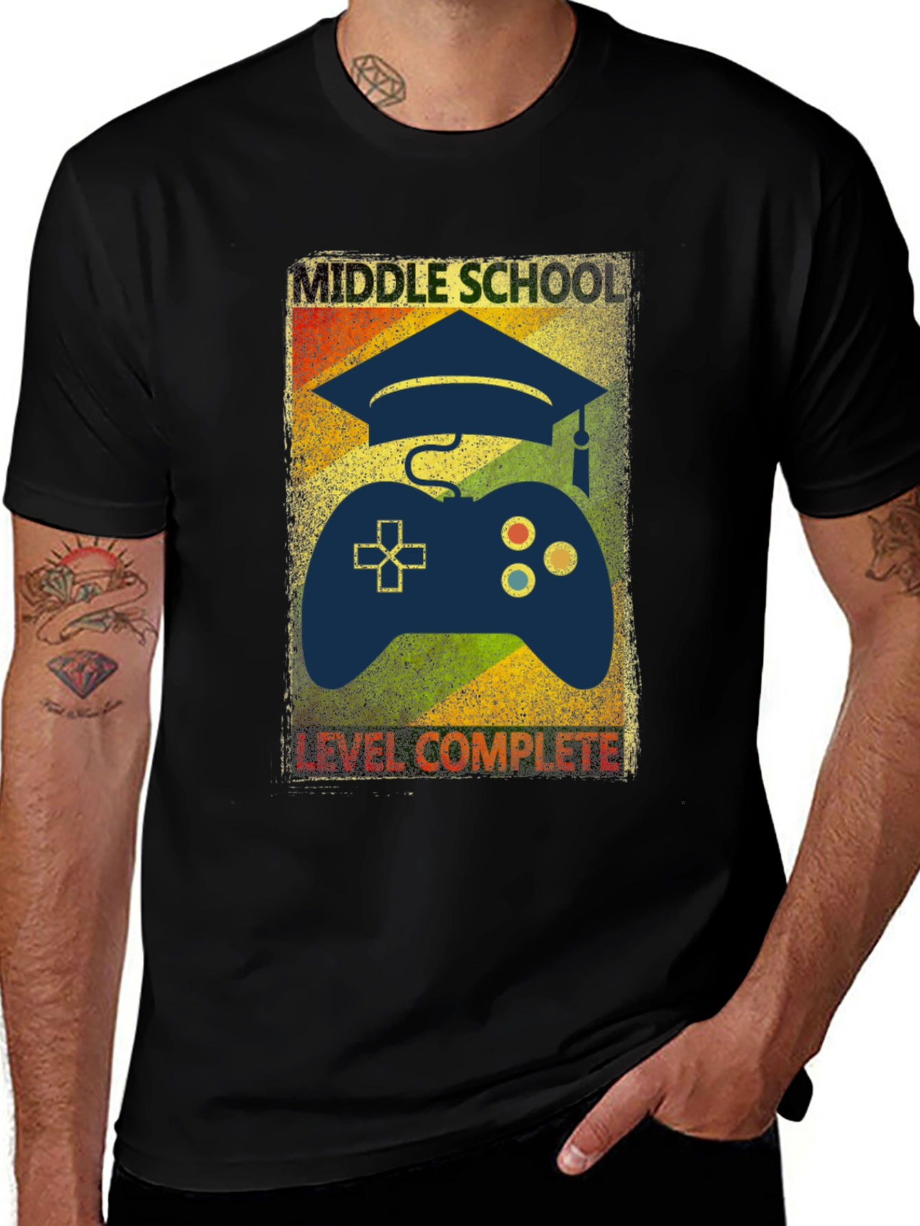 Variant 20 of Middle School Graduation Gamer T-Shirt