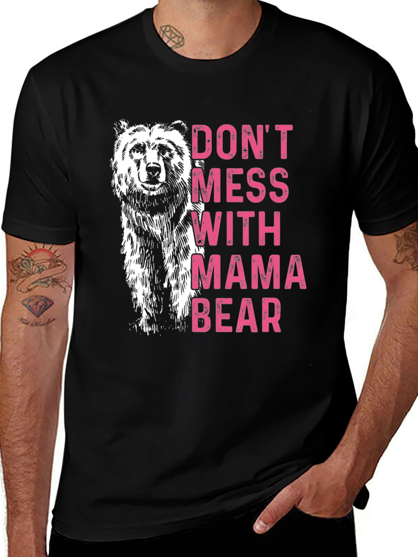 Variant 21 of Don't Mess With Mama Bear Black T-Shirt