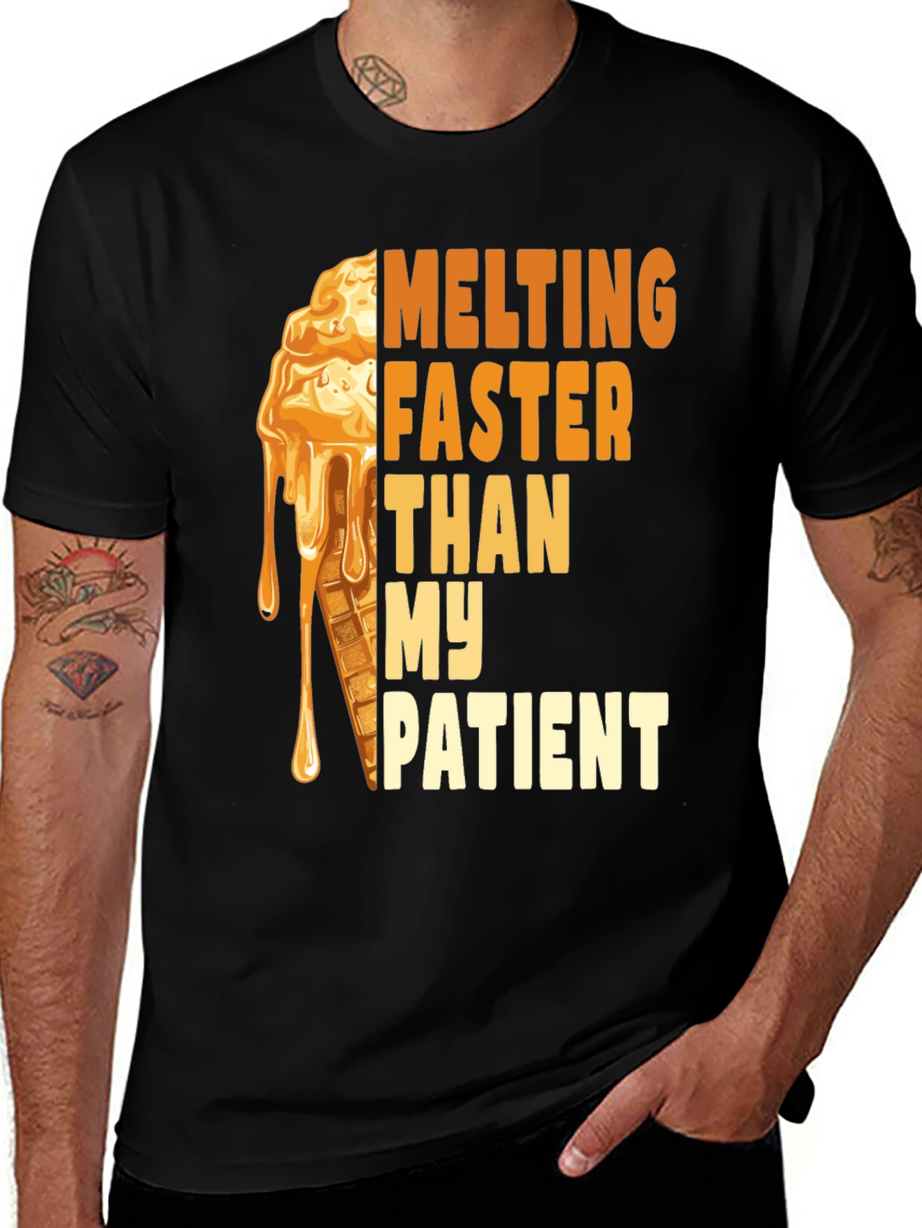 Variant 21 of Funny Melting Ice Cream T-Shirt