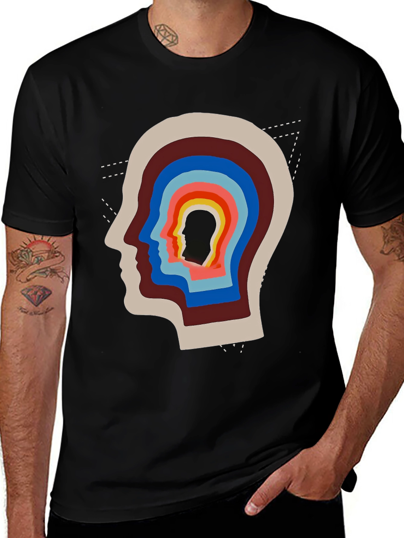 Variant 6 of Retro Head Space Graphic Tee
