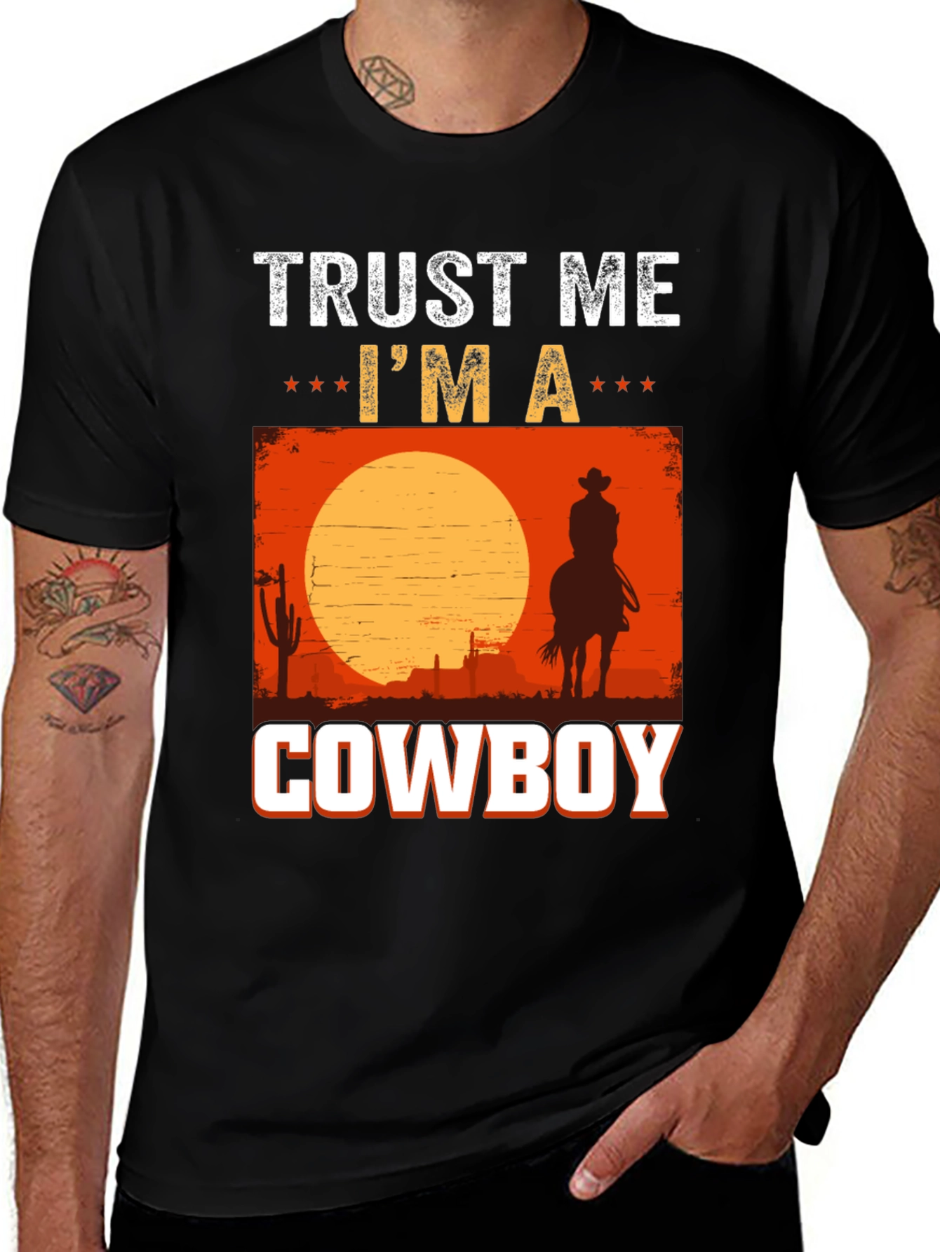 Variant 10 of Trust Me I'm A Cowboy T-Shirt
