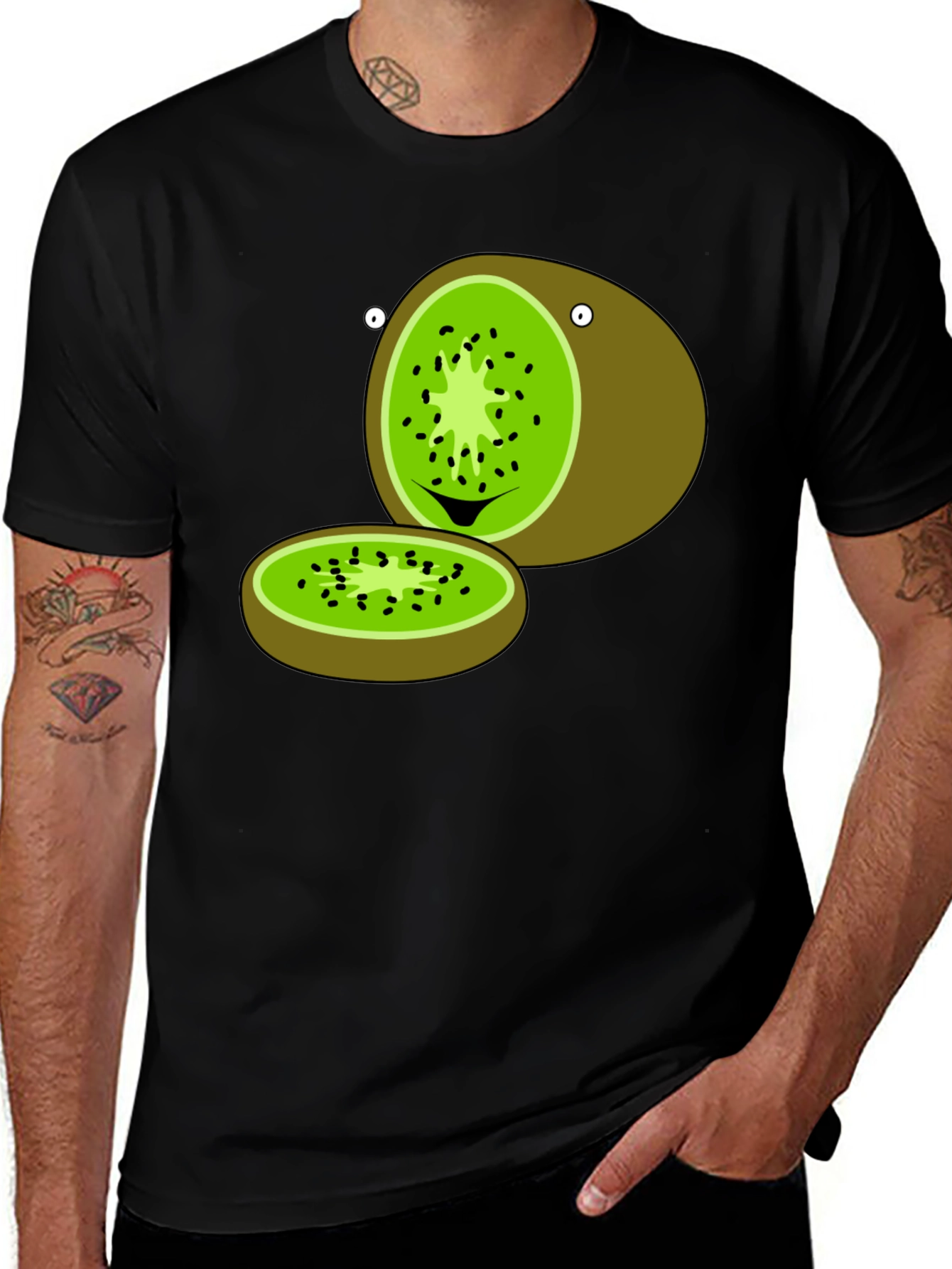 Variant 16 of Funny Kiwi Fruit Graphic T-Shirt - Novelty Tee