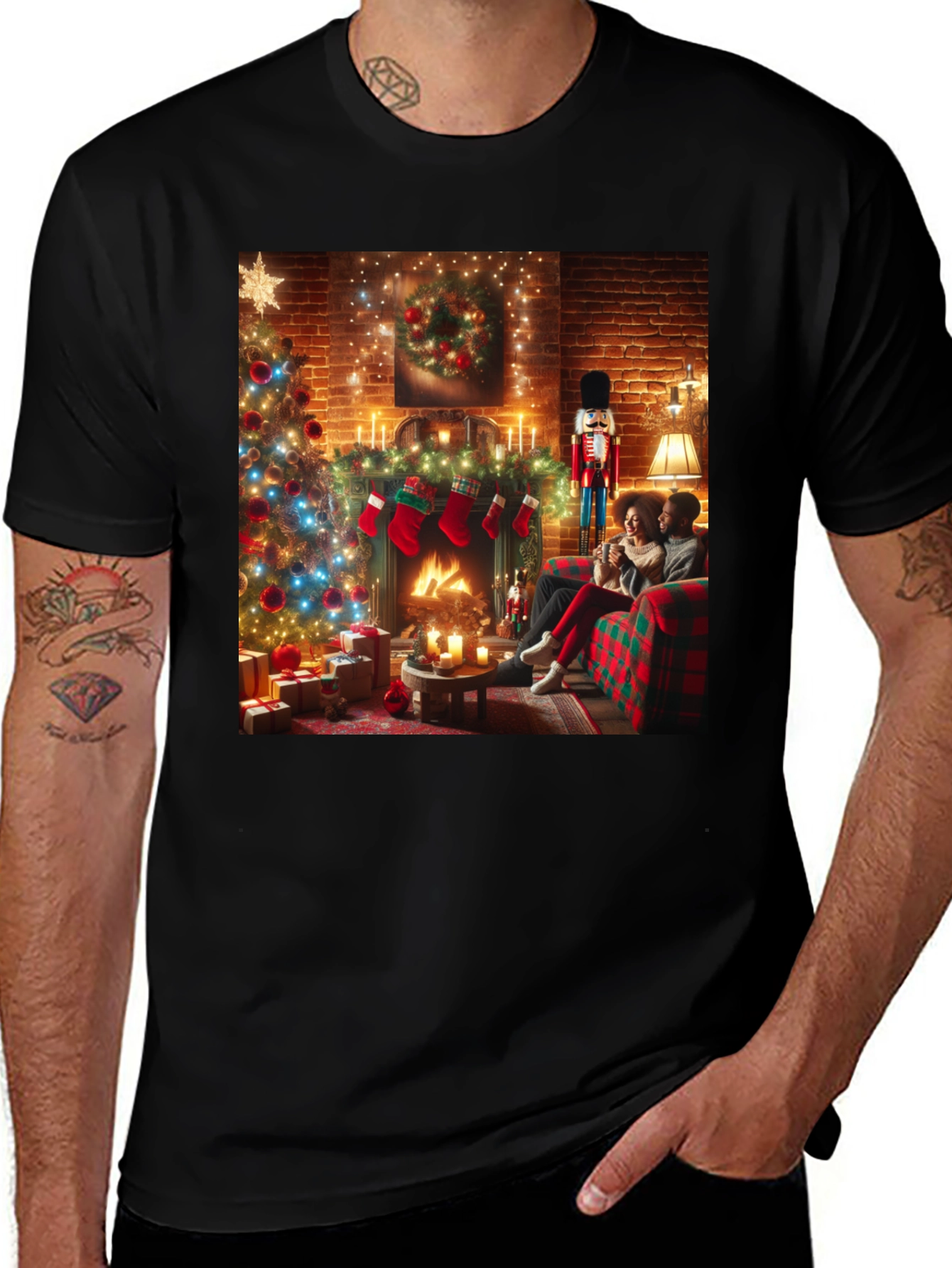Christmas Cozy Couple T-Shirt