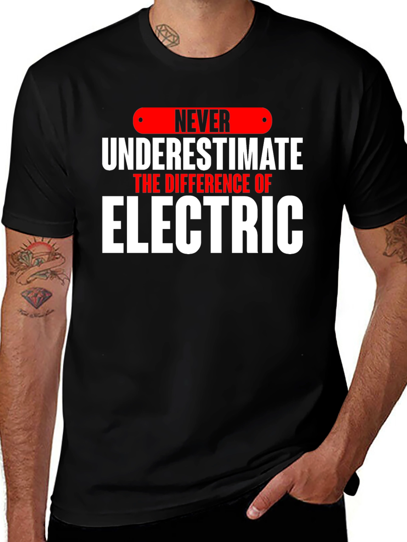 Variant 12 of Never Underestimate Electric T-Shirt