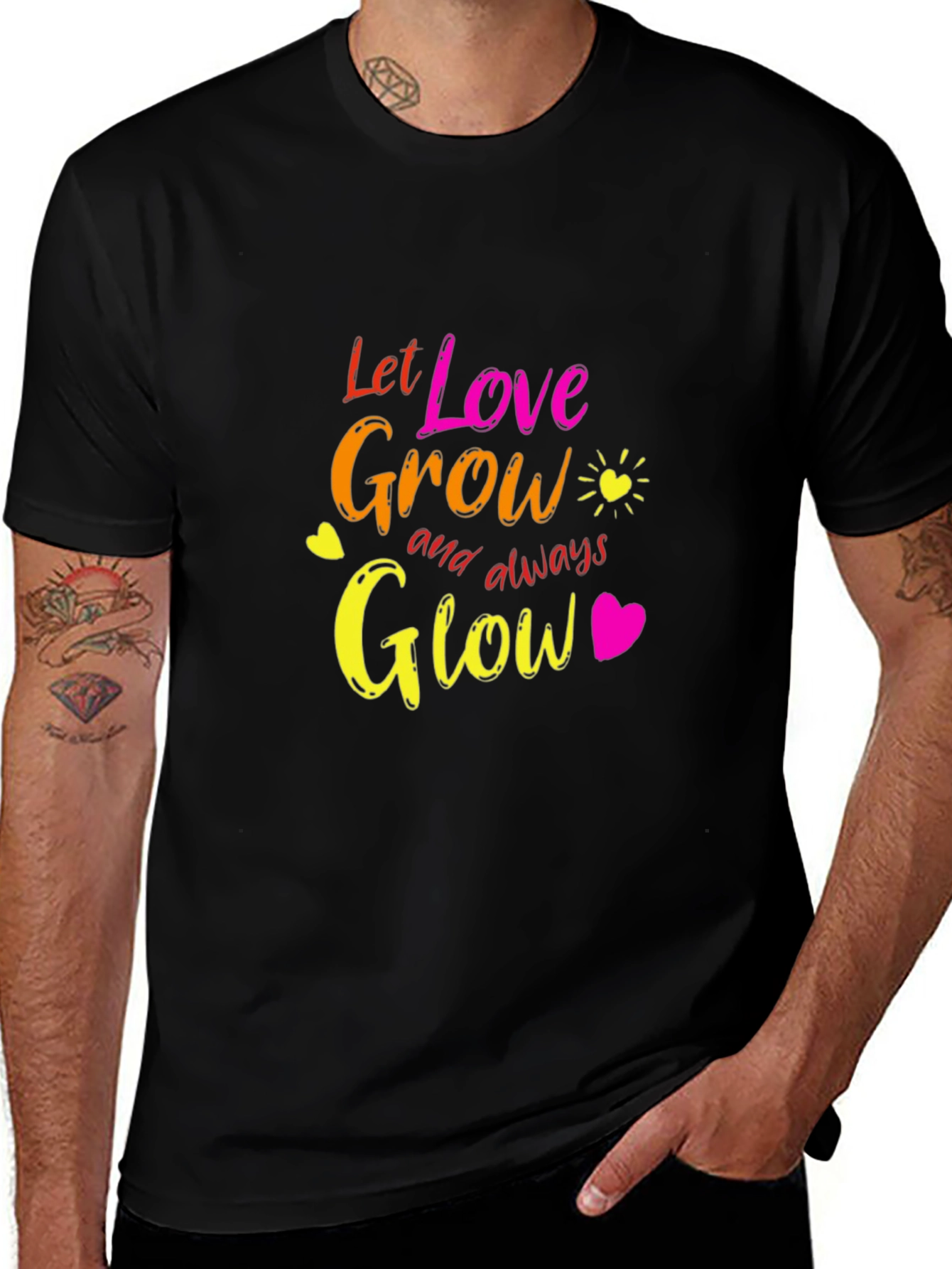 Let Love Grow T-Shirt -  Unisex Positive Vibes Tee