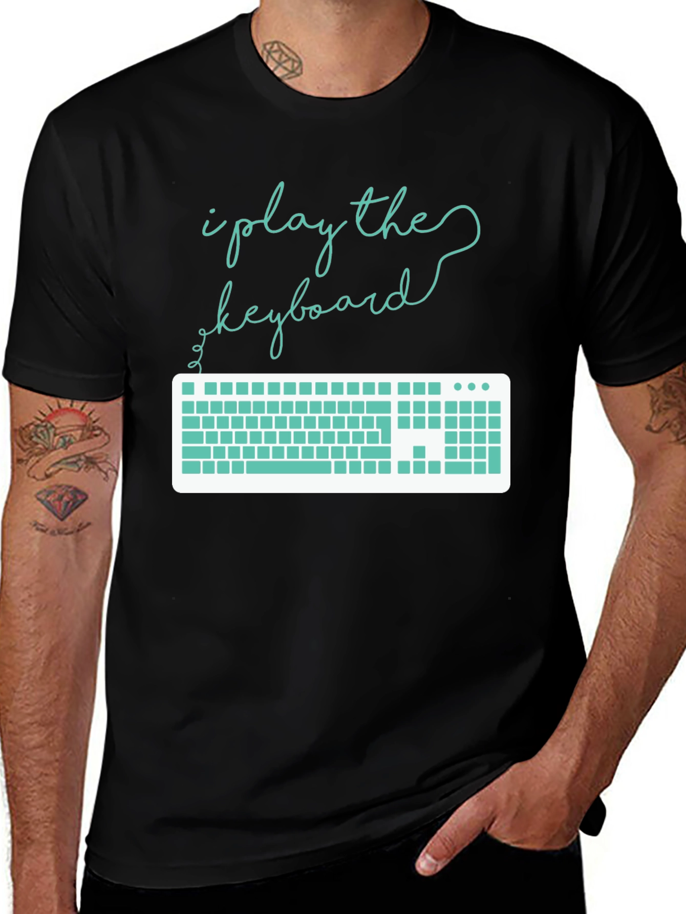 Variant 21 of I Play the Keyboard Graphic Tee